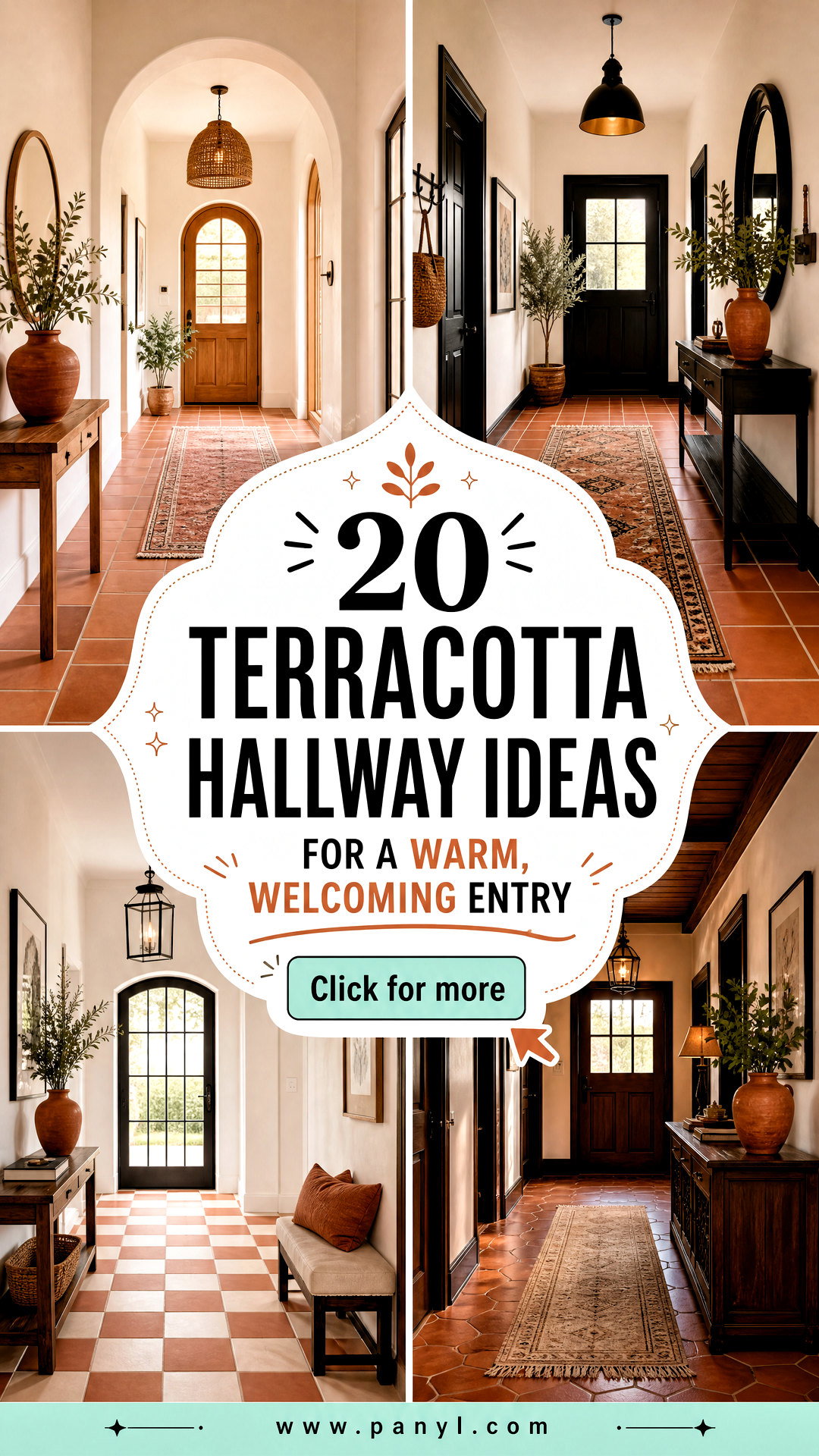 20 Terracotta Hallway Ideas for a Warm Welcoming Entry - 20 Terracotta Hallway Ideas for a Warm, Welcoming Entry