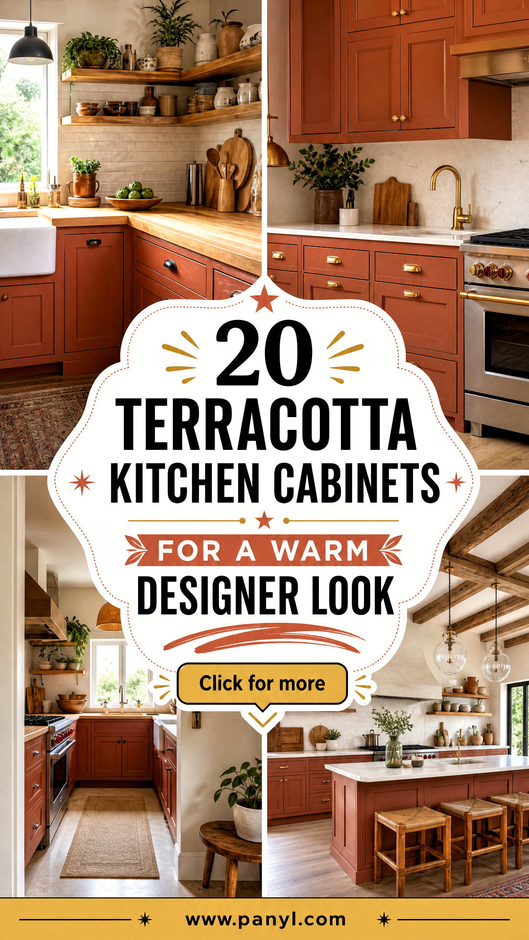 20 Terracotta Kitchen Cabinets for a Warm Designer Look - 20 Terracotta Kitchen Cabinets for a Warm Designer Look