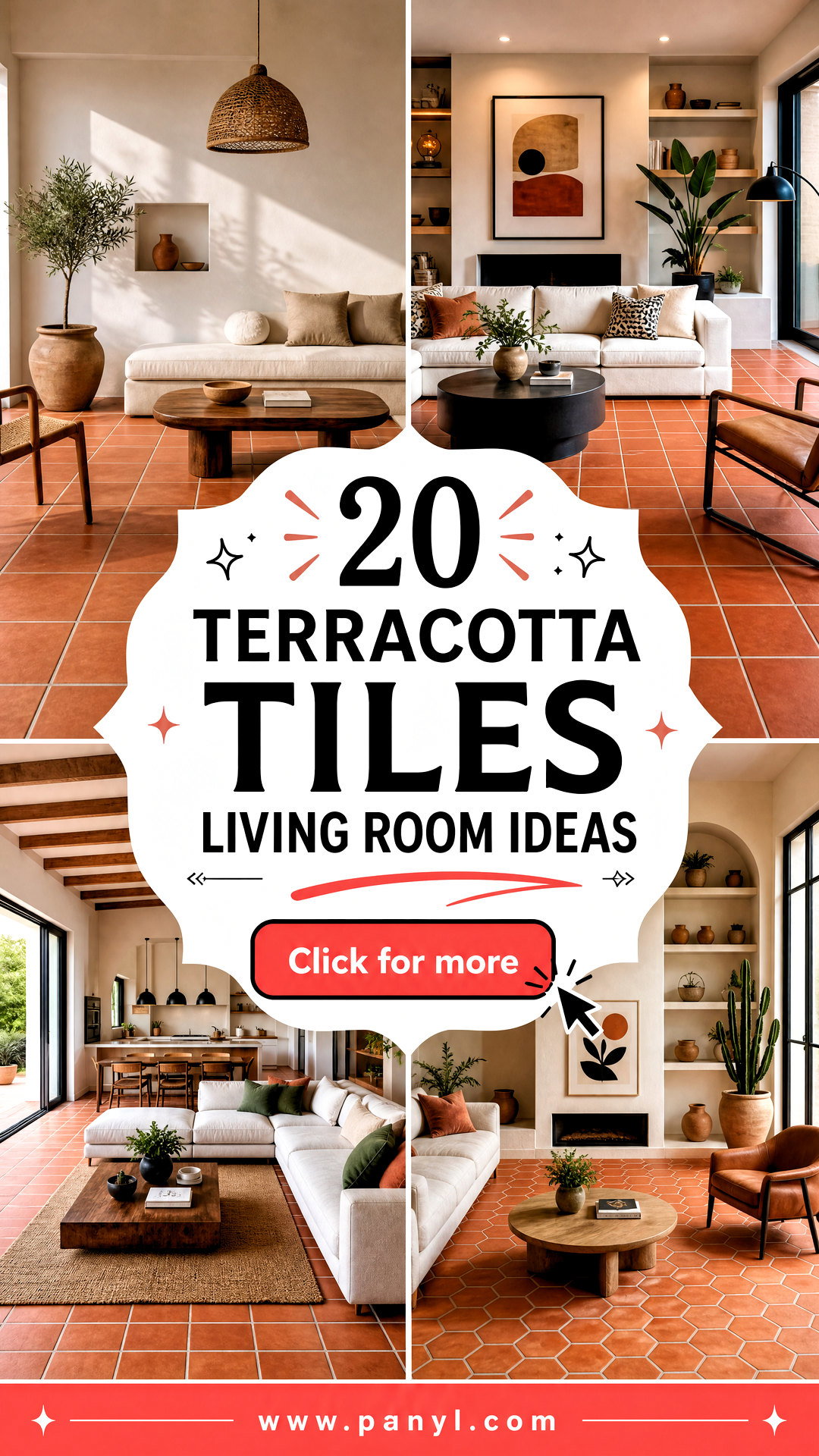 20 Terracotta Tiles Living Room Ideas for Effortless Style - 20 Terracotta Tiles Living Room Ideas for Effortless Style