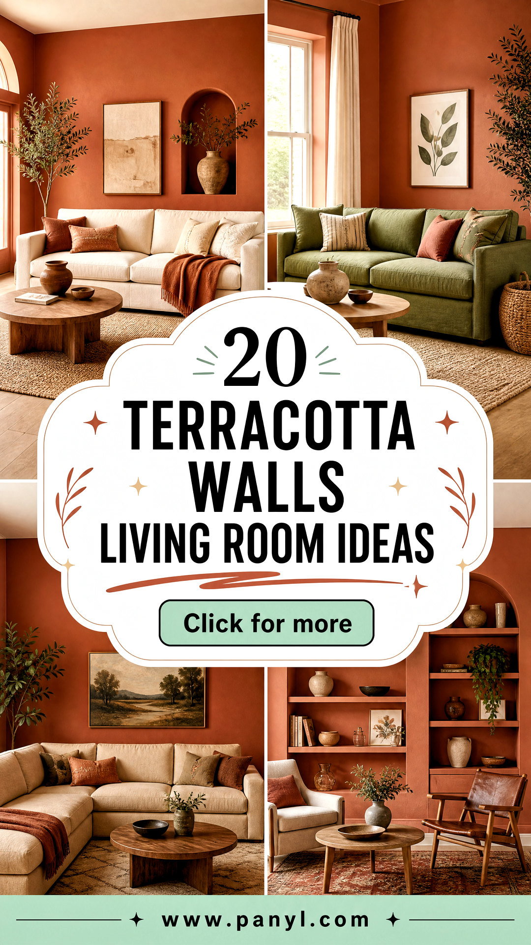 20 Terracotta Walls Living Room Ideas for a Warm Retreat - 20 Terracotta Walls Living Room Ideas for a Warm Retreat