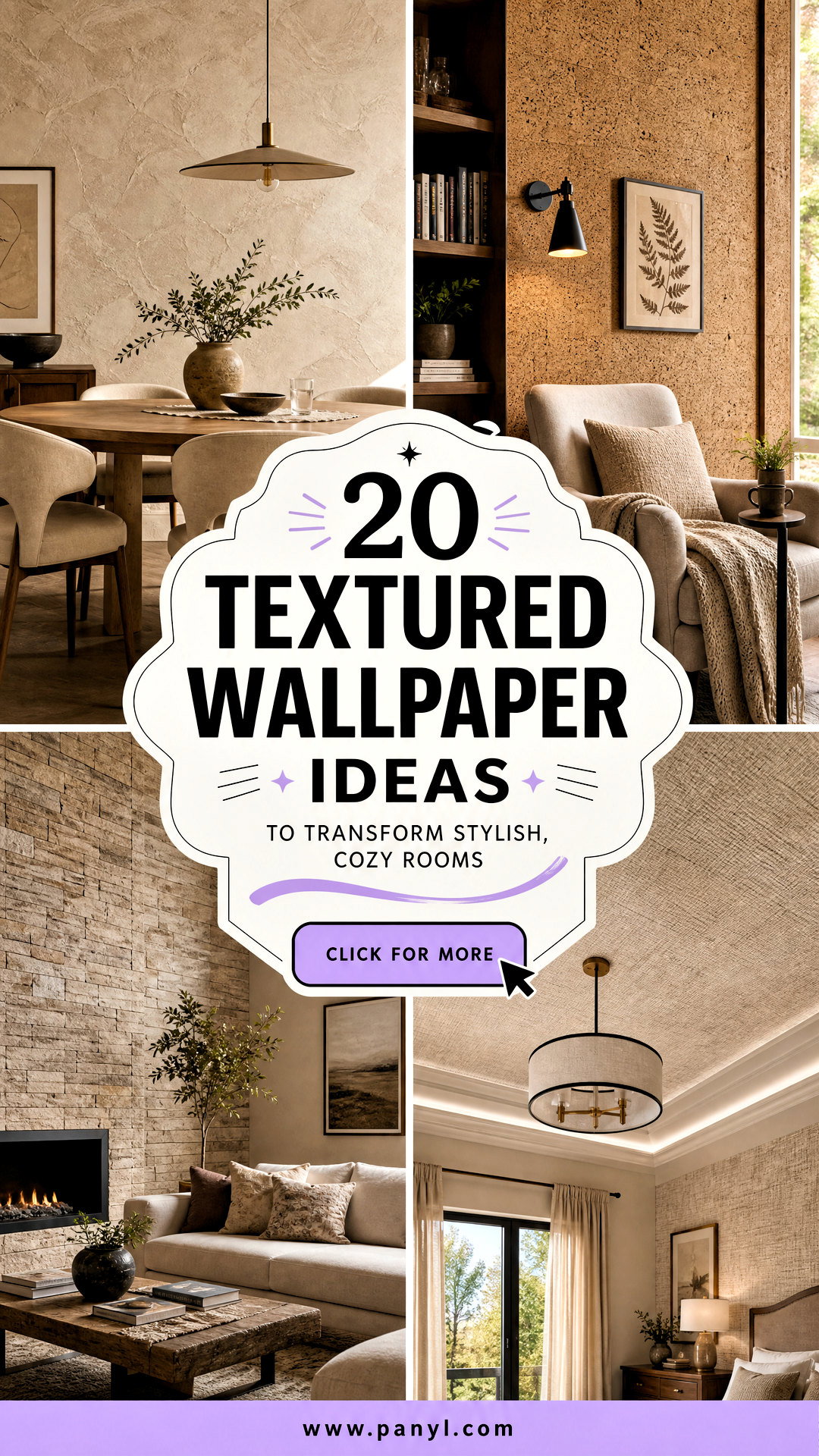 20 Textured Wallpaper Ideas to Transform Stylish Cozy Rooms - 20 Textured Wallpaper Ideas to Transform Stylish, Cozy Rooms