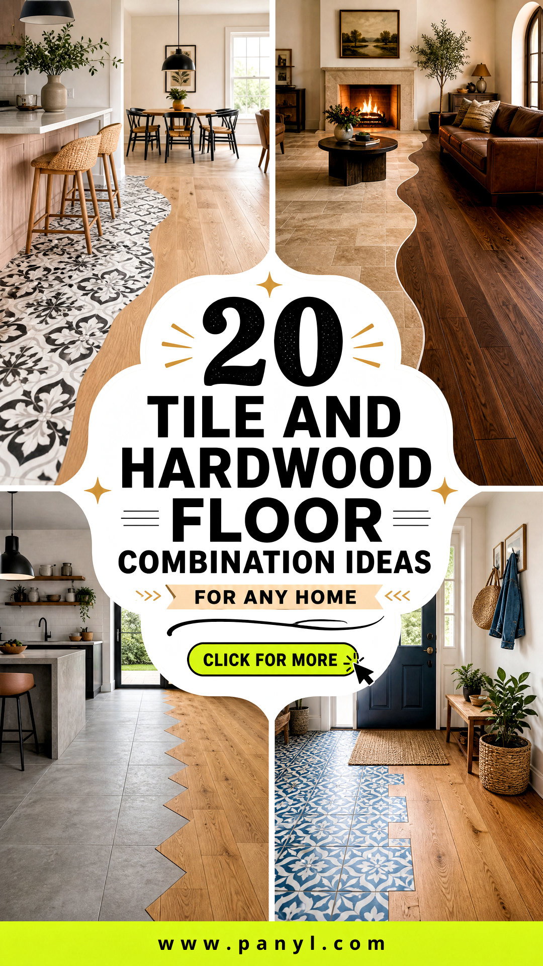 20 Tile and Hardwood Floor Combination Ideas for Any Home - 20 Tile and Hardwood Floor Combination Ideas for Any Home