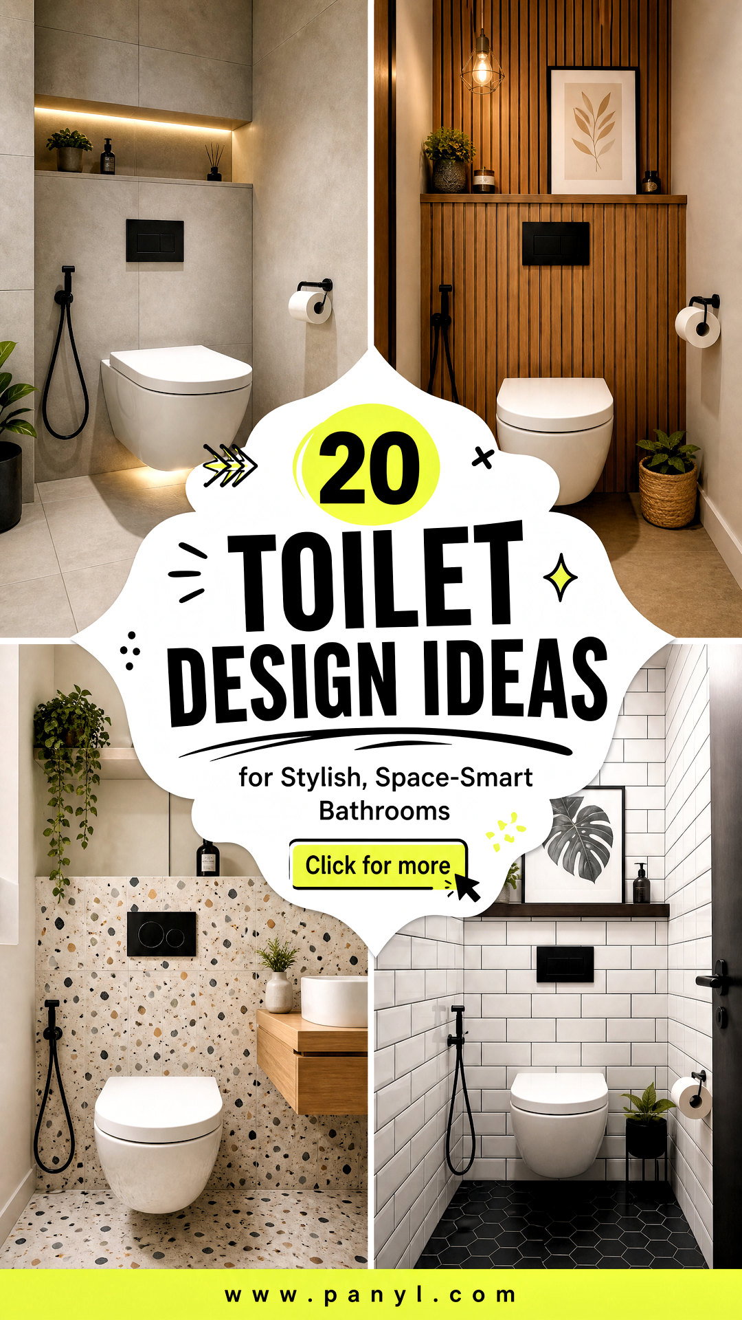 20 Toilet Design Ideas for Stylish Space-Smart Bathrooms - 20 Toilet Design Ideas for Stylish, Space-Smart Bathrooms