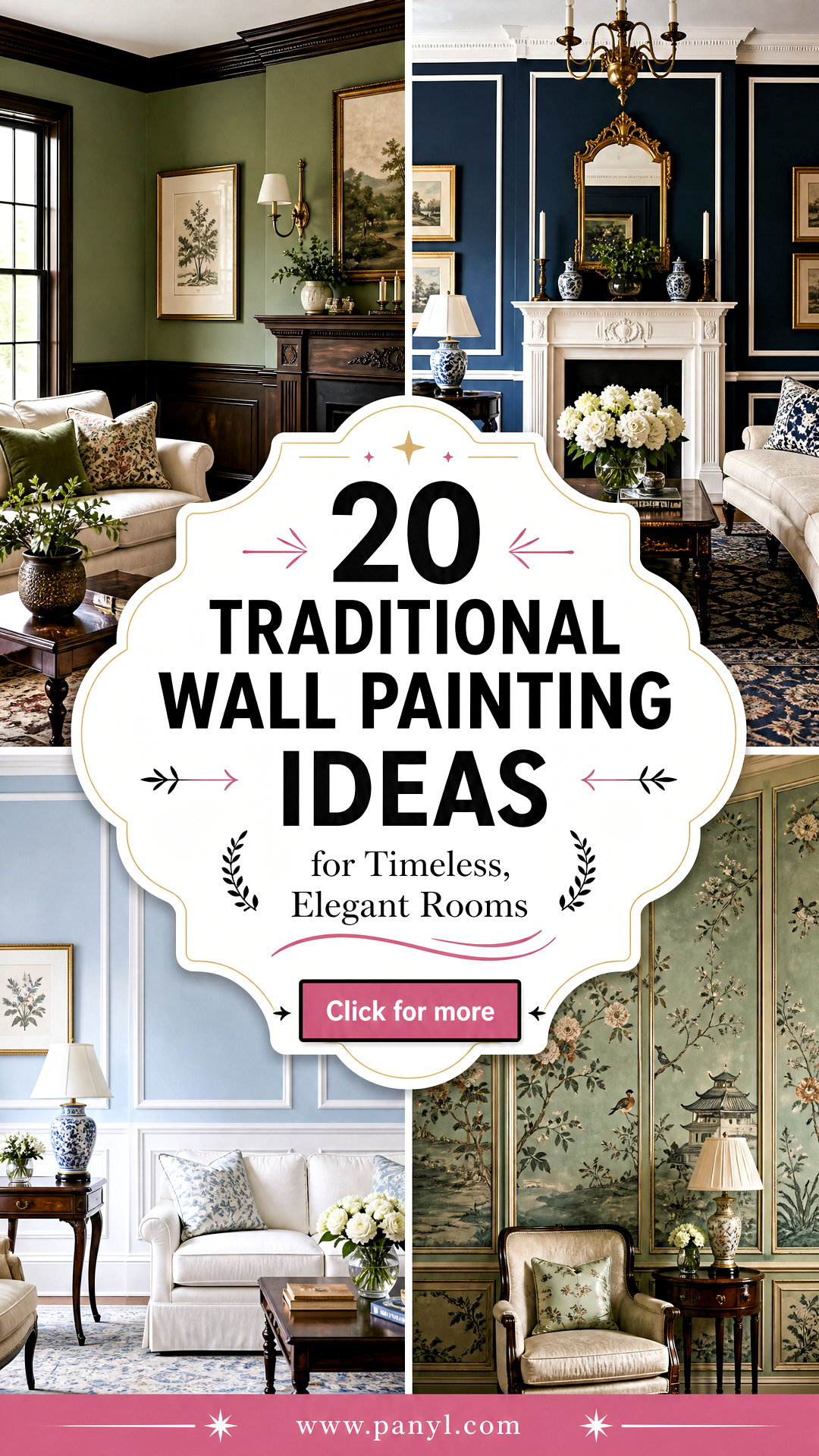 20 Traditional Wall Painting Ideas for Timeless Elegant Rooms - 20 Traditional Wall Painting Ideas for Timeless, Elegant Rooms
