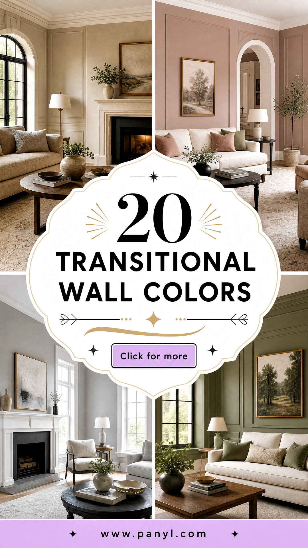 20 Transitional Wall Colors for Timeless Elegant Interiors - 20 Transitional Wall Colors for Timeless, Elegant Interiors