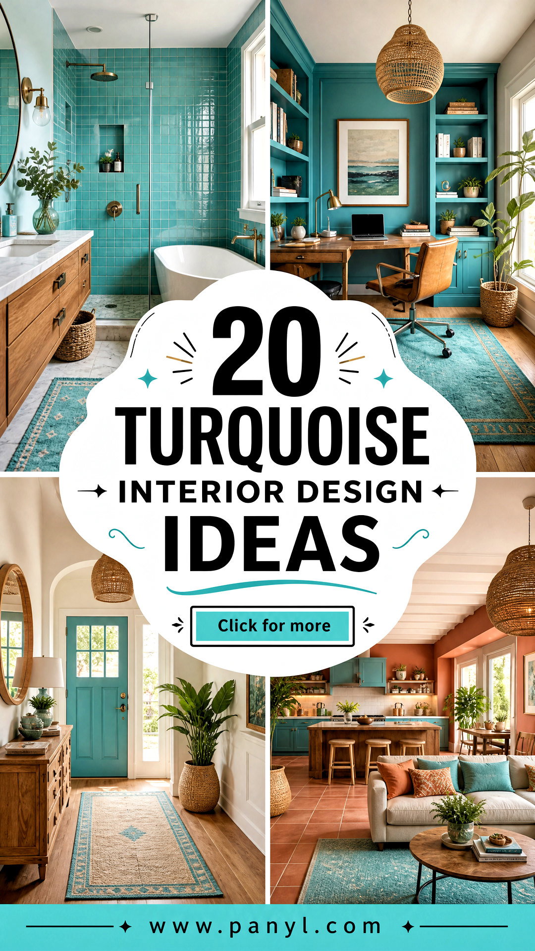 20 Turquoise Interior Design Ideas for Bold Cohesive Homes - 20 Turquoise Interior Design Ideas for Bold, Cohesive Homes