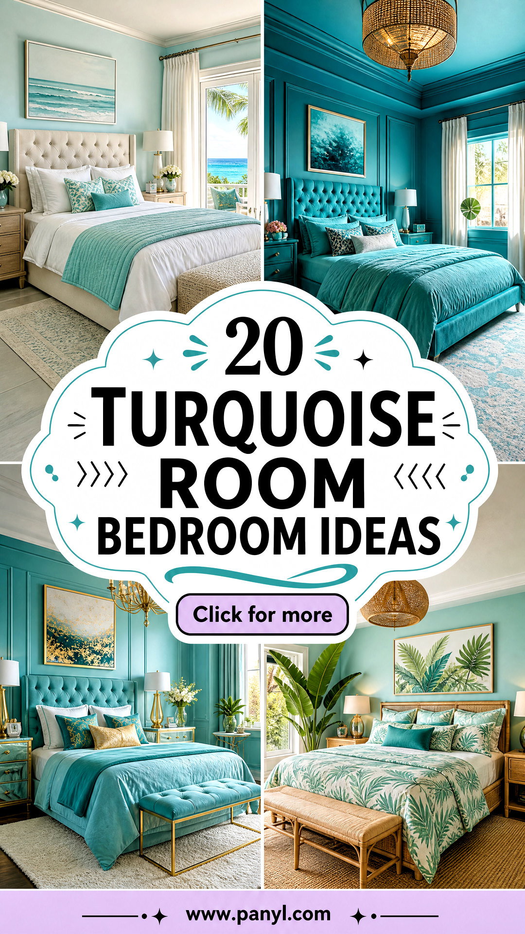 20 Turquoise Room Bedroom Ideas for a Calm Coastal Retreat - 20 Turquoise Room Bedroom Ideas for a Calm, Coastal Retreat
