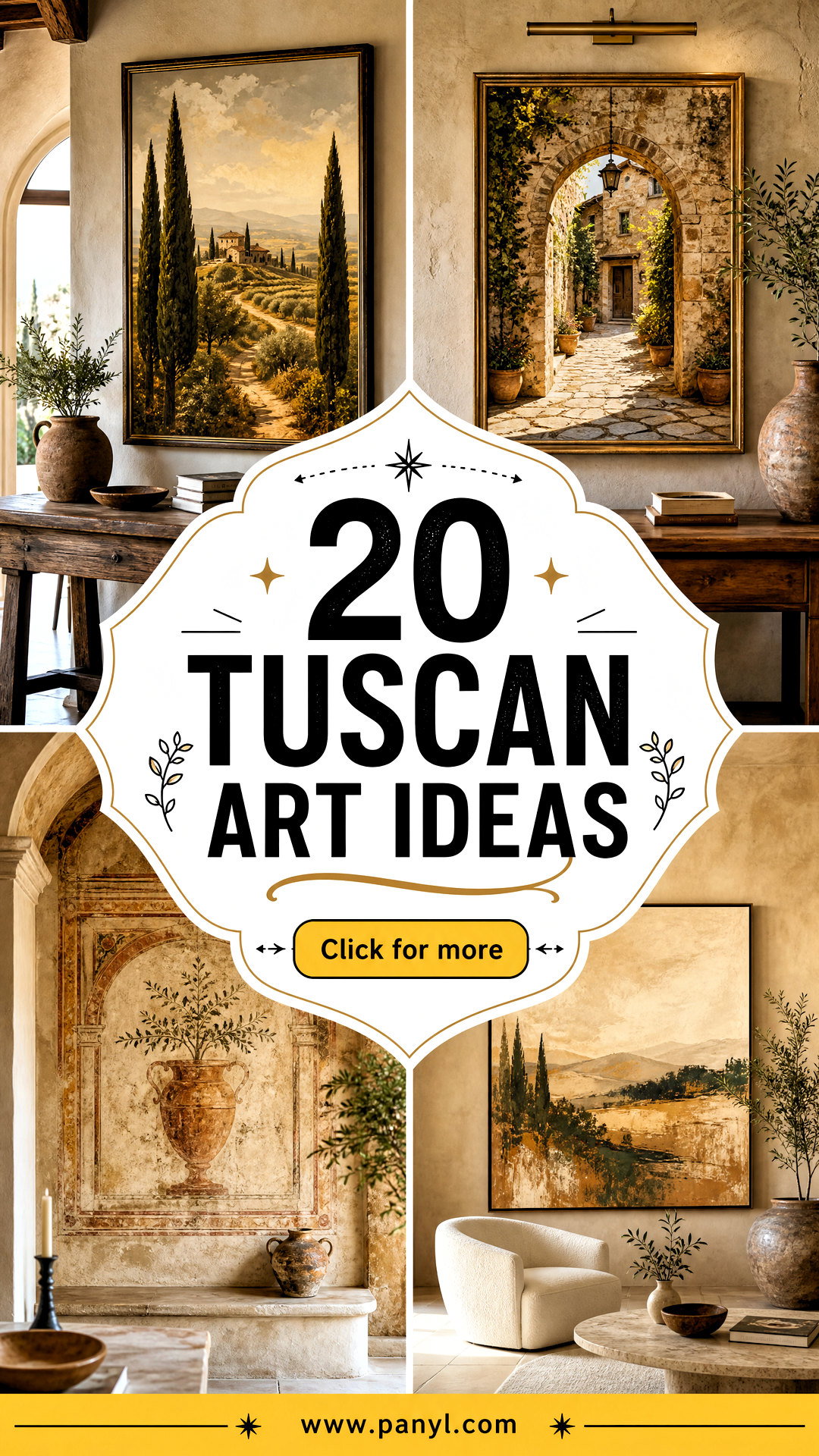 20 Tuscan Art Ideas for Warm Old-World Character at Home - 20 Tuscan Art Ideas for Warm, Old-World Character at Home