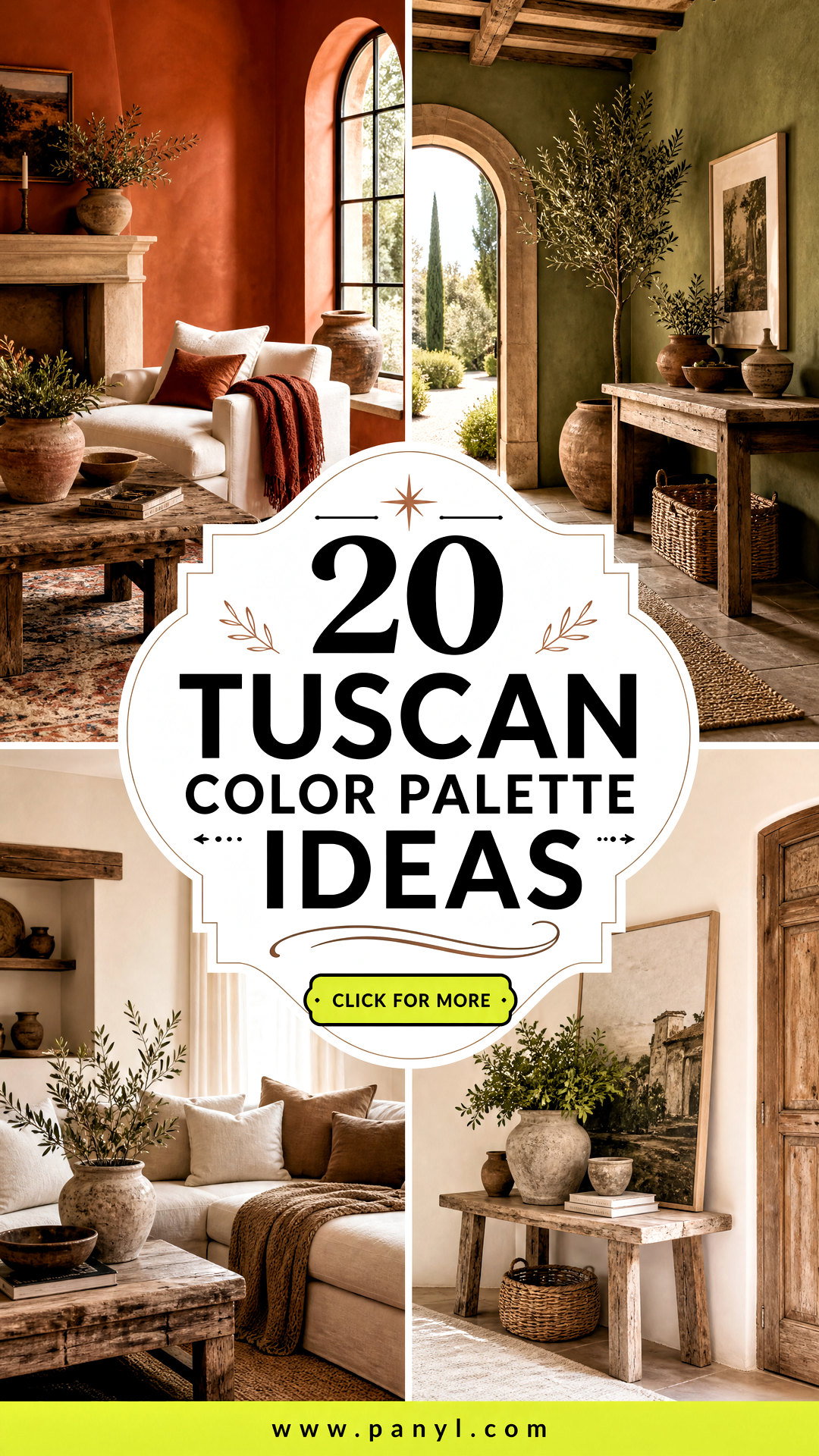 20 Tuscan Color Palette Ideas for a Warm Cohesive Home Look - 20 Tuscan Color Palette Ideas for a Warm, Cohesive Home Look