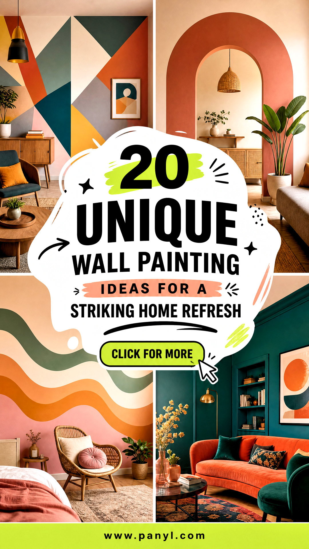 20 Unique Wall Painting Ideas for a Striking Home Refresh - 20 Unique Wall Painting Ideas for a Striking Home Refresh