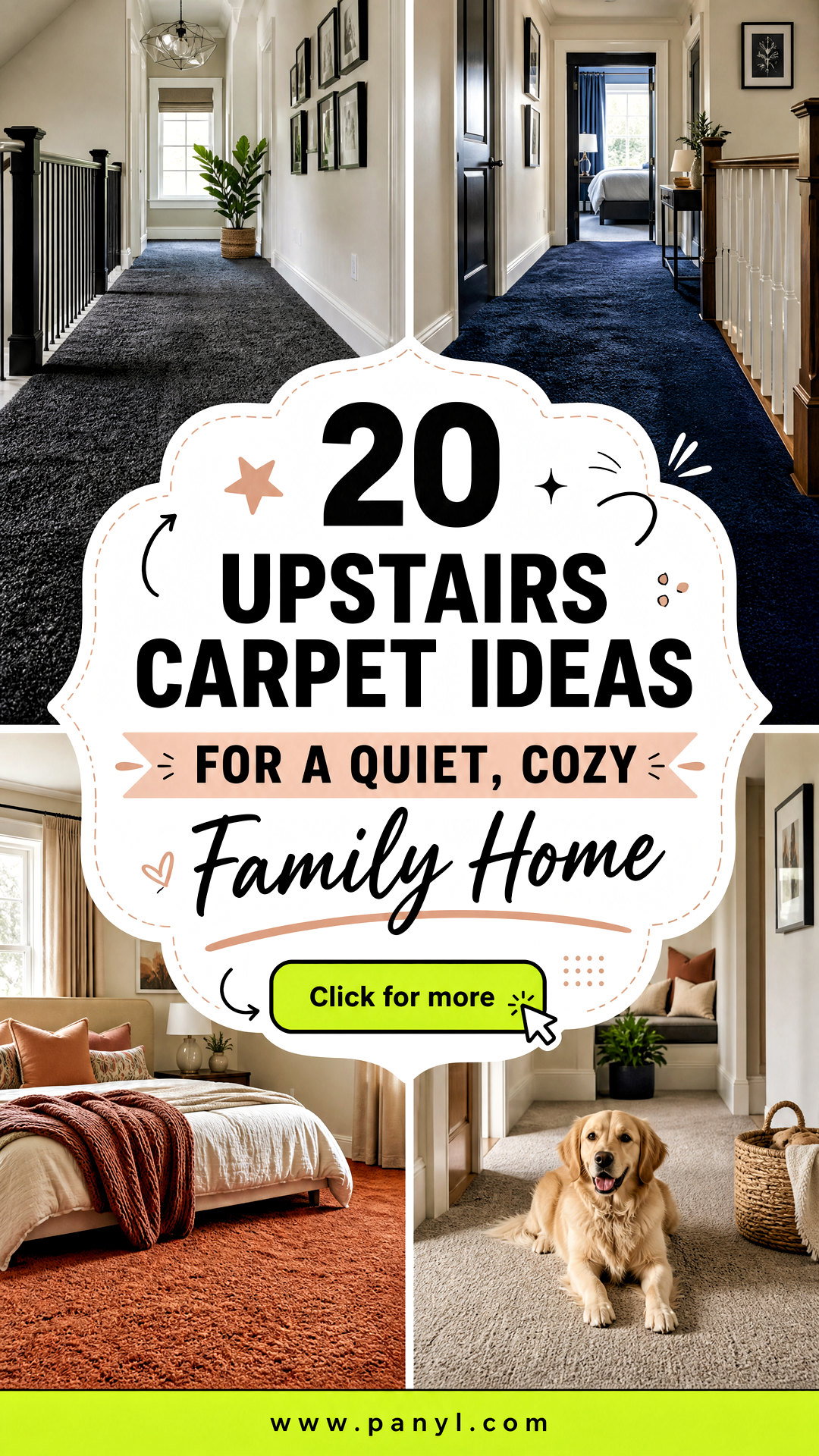 20 Upstairs Carpet Ideas for a Quiet Cozy Family Home - 20 Upstairs Carpet Ideas for a Quiet, Cozy Family Home