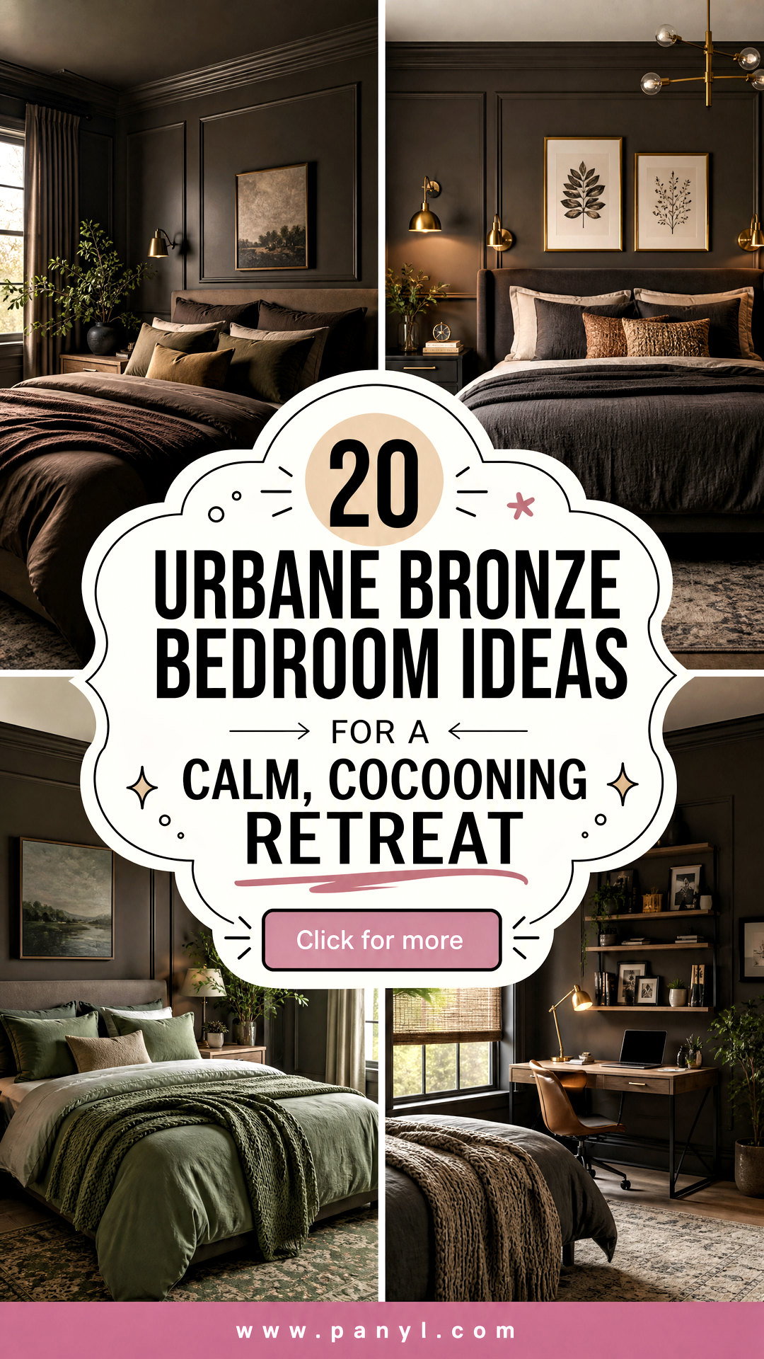 20 Urbane Bronze Bedroom Ideas for a Calm Cocooning Retreat - 20 Urbane Bronze Bedroom Ideas for a Calm, Cocooning Retreat