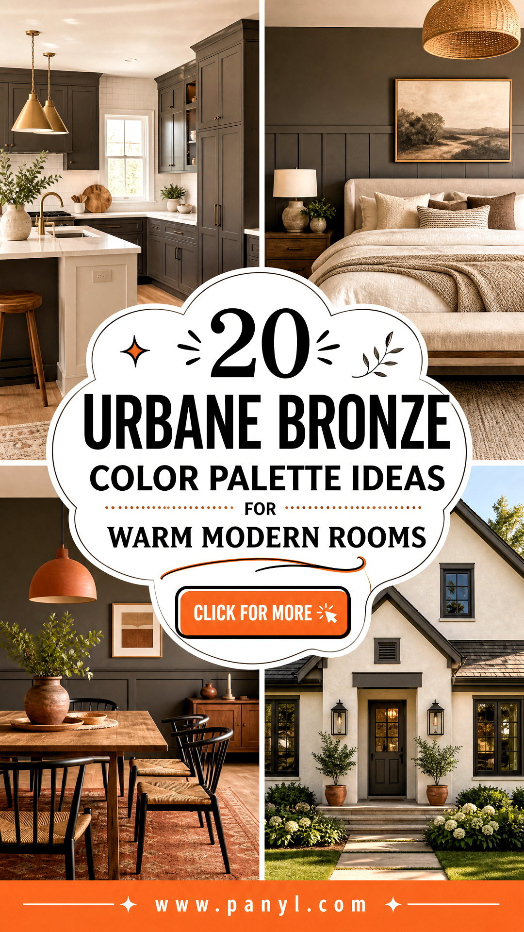 20 Urbane Bronze Color Palette Ideas for Warm Modern Rooms - 20 Urbane Bronze Color Palette Ideas for Warm Modern Rooms