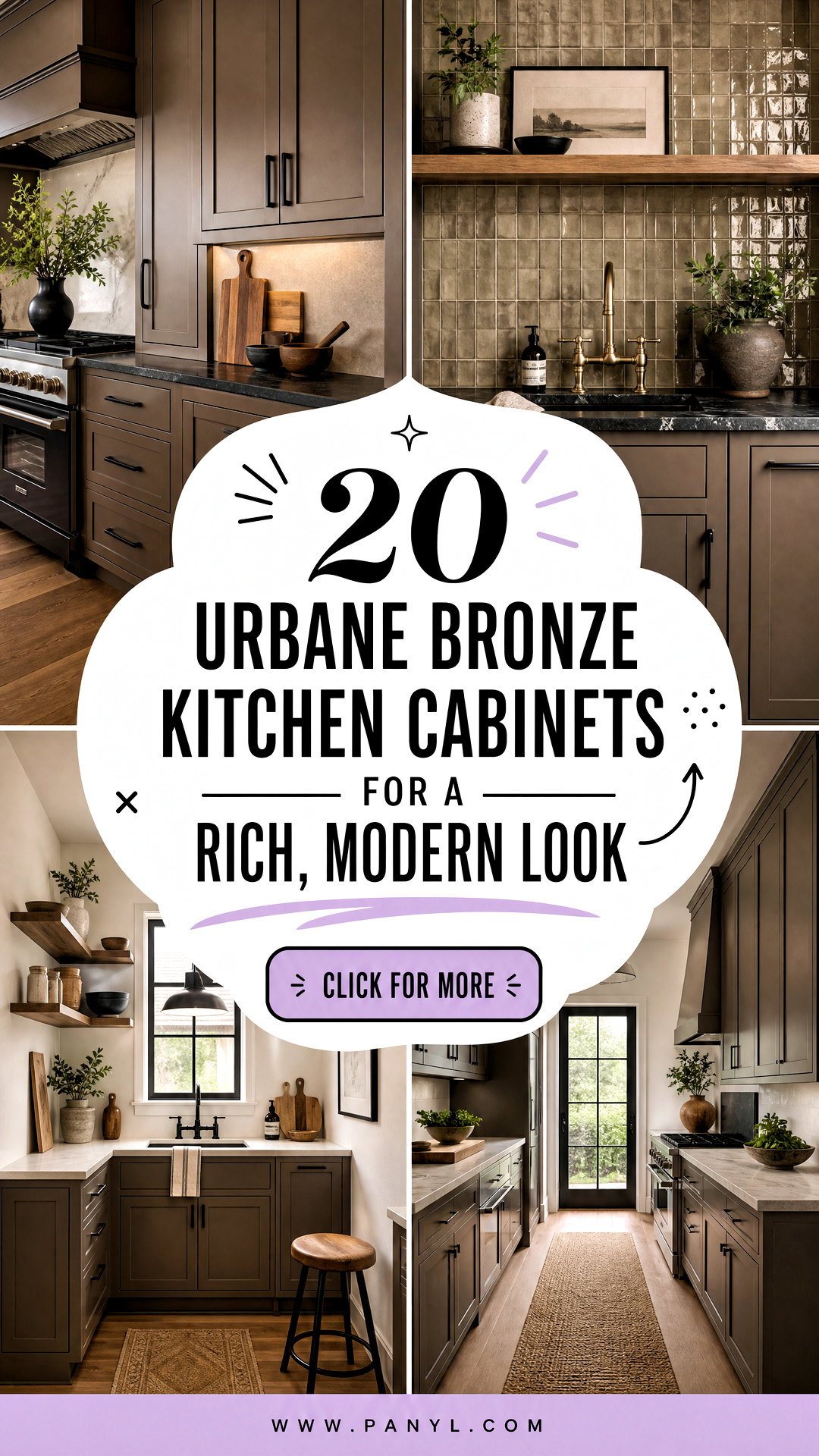 20 Urbane Bronze Kitchen Cabinets for a Rich Modern Look - 20 Urbane Bronze Kitchen Cabinets for a Rich, Modern Look