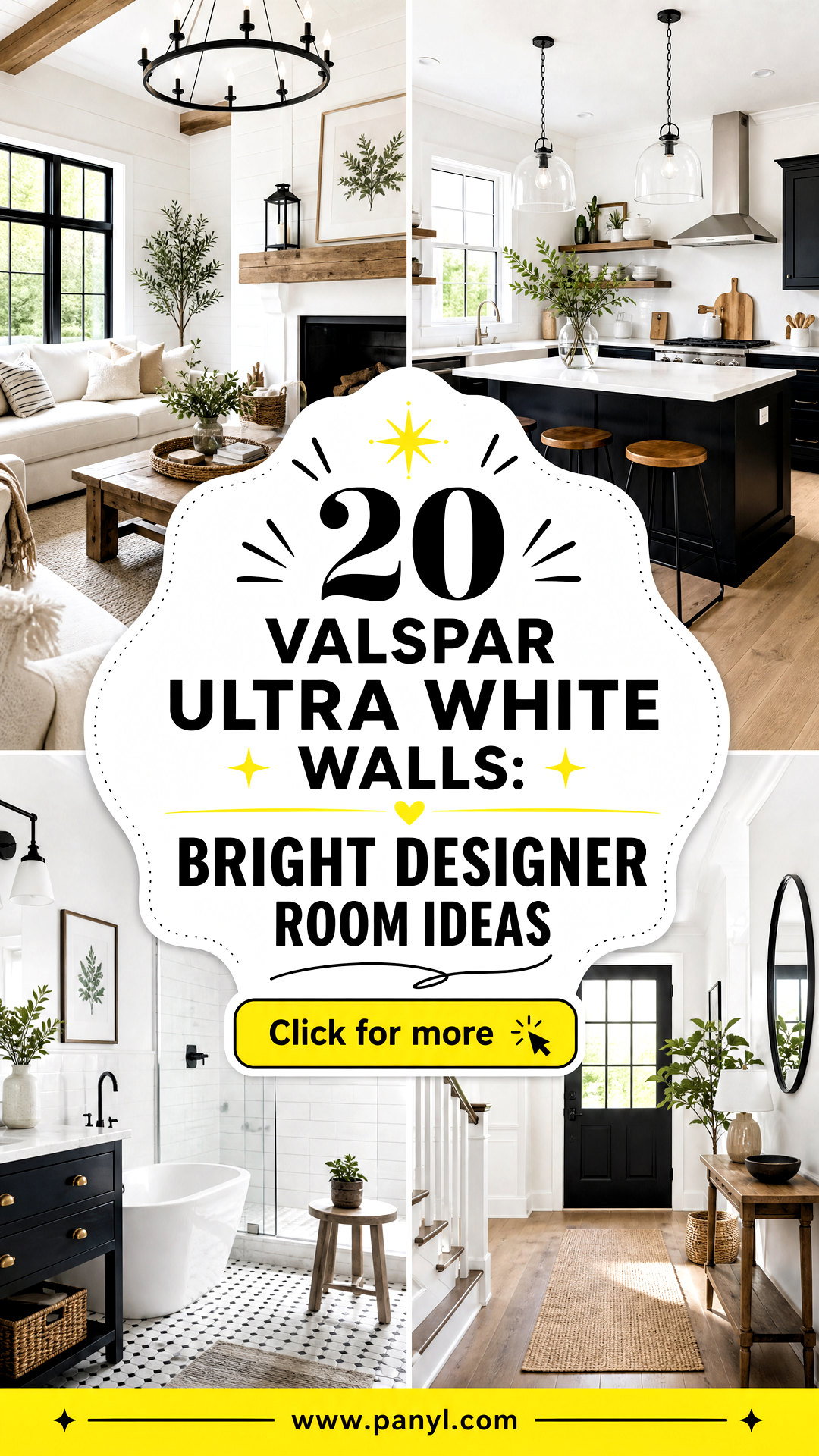 20 Valspar Ultra White Walls Bright Designer Room Ideas - 20 Valspar Ultra White Walls: Bright Designer Room Ideas