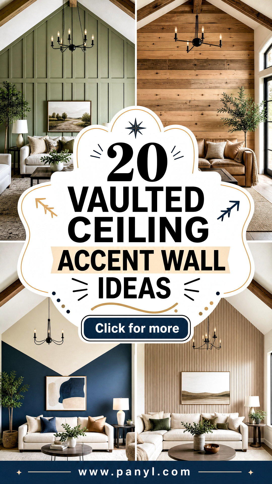20 Vaulted Ceiling Accent Wall Ideas for Dramatic Style - 20 Vaulted Ceiling Accent Wall Ideas for Dramatic Style