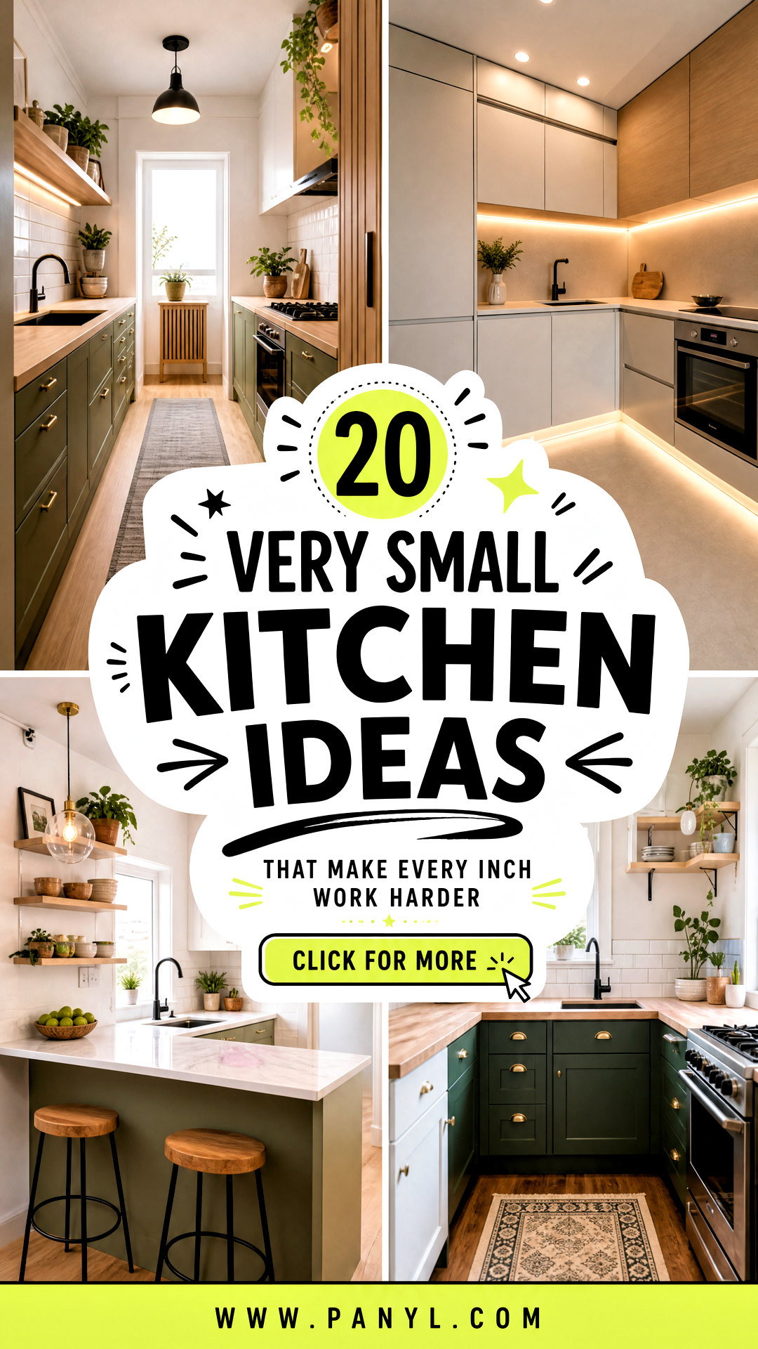 20 Very Small Kitchen Ideas That Make Every Inch Work Harder - 20 Very Small Kitchen Ideas That Make Every Inch Work Harder