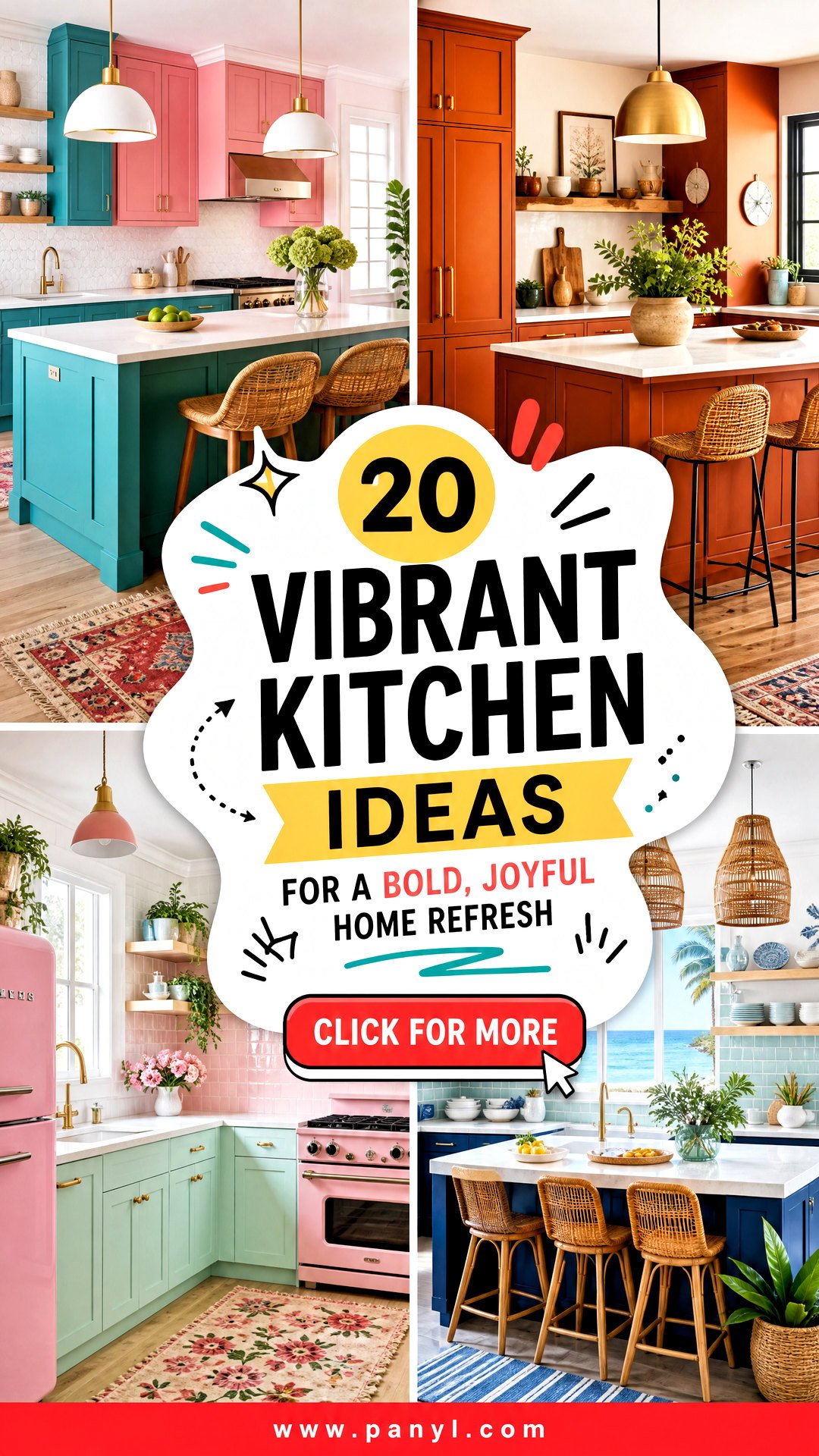 20 Vibrant Kitchen Ideas for a Bold Joyful Home Refresh - 20 Vibrant Kitchen Ideas for a Bold, Joyful Home Refresh