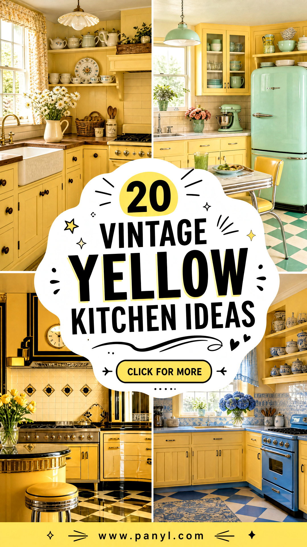 20 Vintage Yellow Kitchen Ideas Full of Sunny Retro Charm - 20 Vintage Yellow Kitchen Ideas Full of Sunny Retro Charm