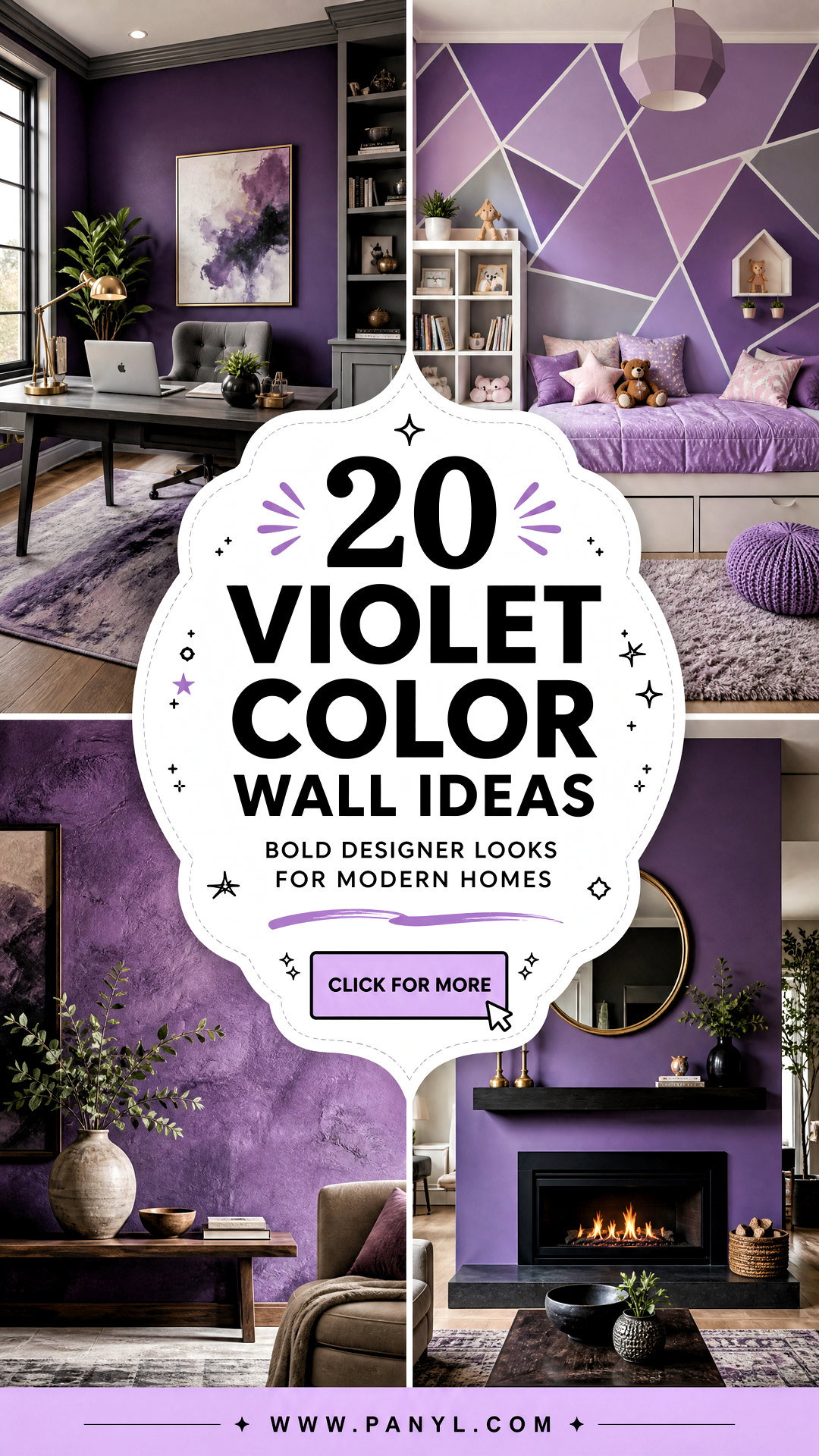 20 Violet Color Wall Ideas Bold Designer Looks For Modern Homes - 20 Violet Color Wall Ideas: Bold Designer Looks For Modern Homes