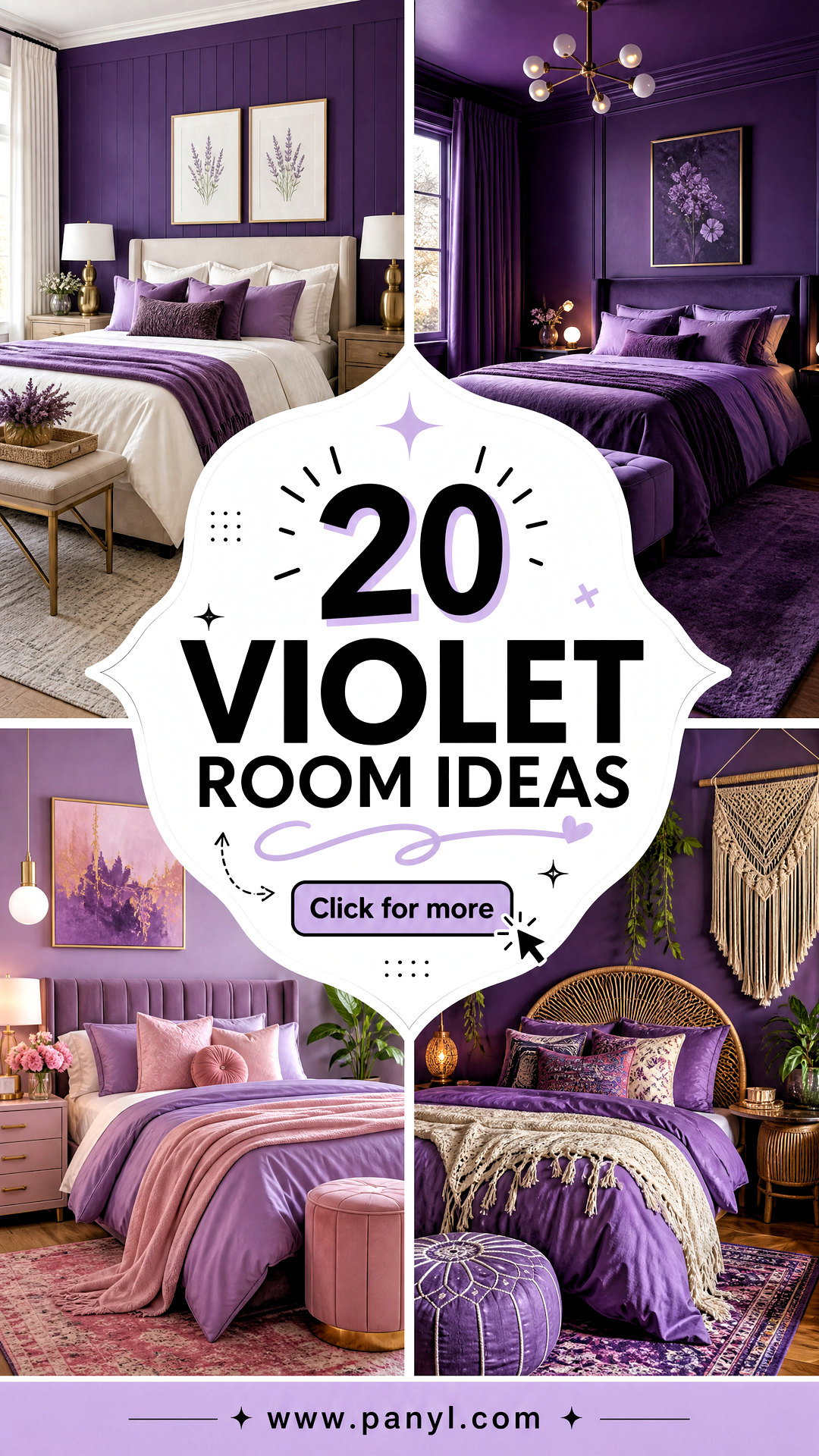 20 Violet Room Ideas Bedrooms Need for a Dreamy Refresh - 20 Violet Room Ideas Bedrooms Need for a Dreamy Refresh