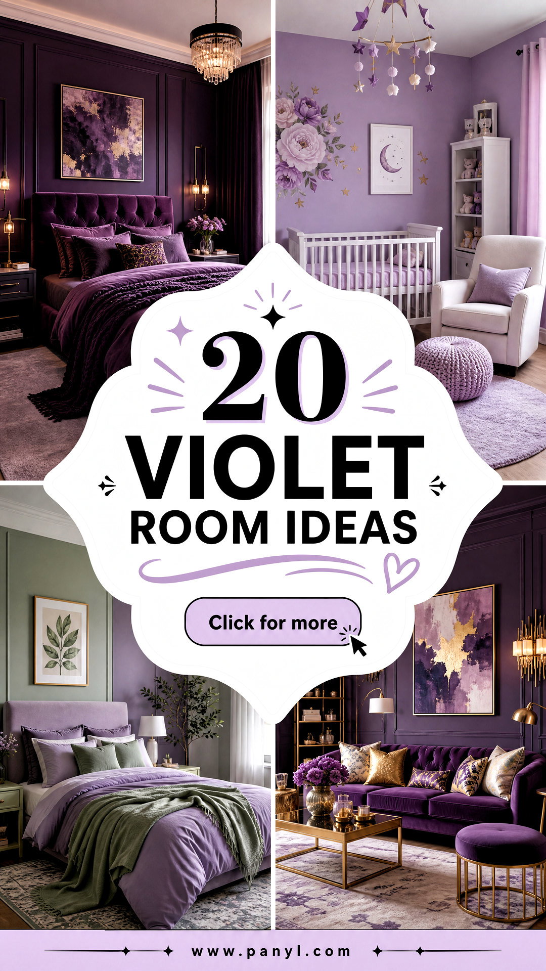 20 Violet Room Ideas for a Calm Creative Home Makeover - 20 Violet Room Ideas for a Calm, Creative Home Makeover
