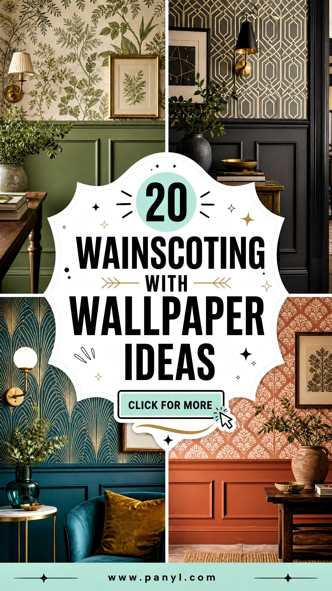 20 Wainscoting with Wallpaper Ideas for Classic Timeless Charm - 20 Wainscoting with Wallpaper Ideas for Classic, Timeless Charm