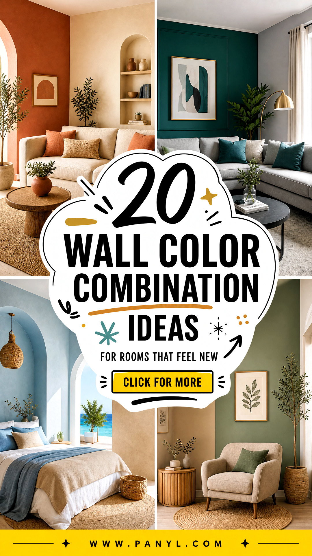 20 Wall Color Combination Ideas for Rooms That Feel New - 20 Wall Color Combination Ideas for Rooms That Feel New