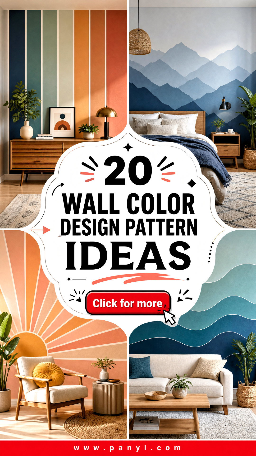 20 Wall Color Design Pattern Ideas with Creative Impact - 20 Wall Color Design Pattern Ideas with Creative Impact