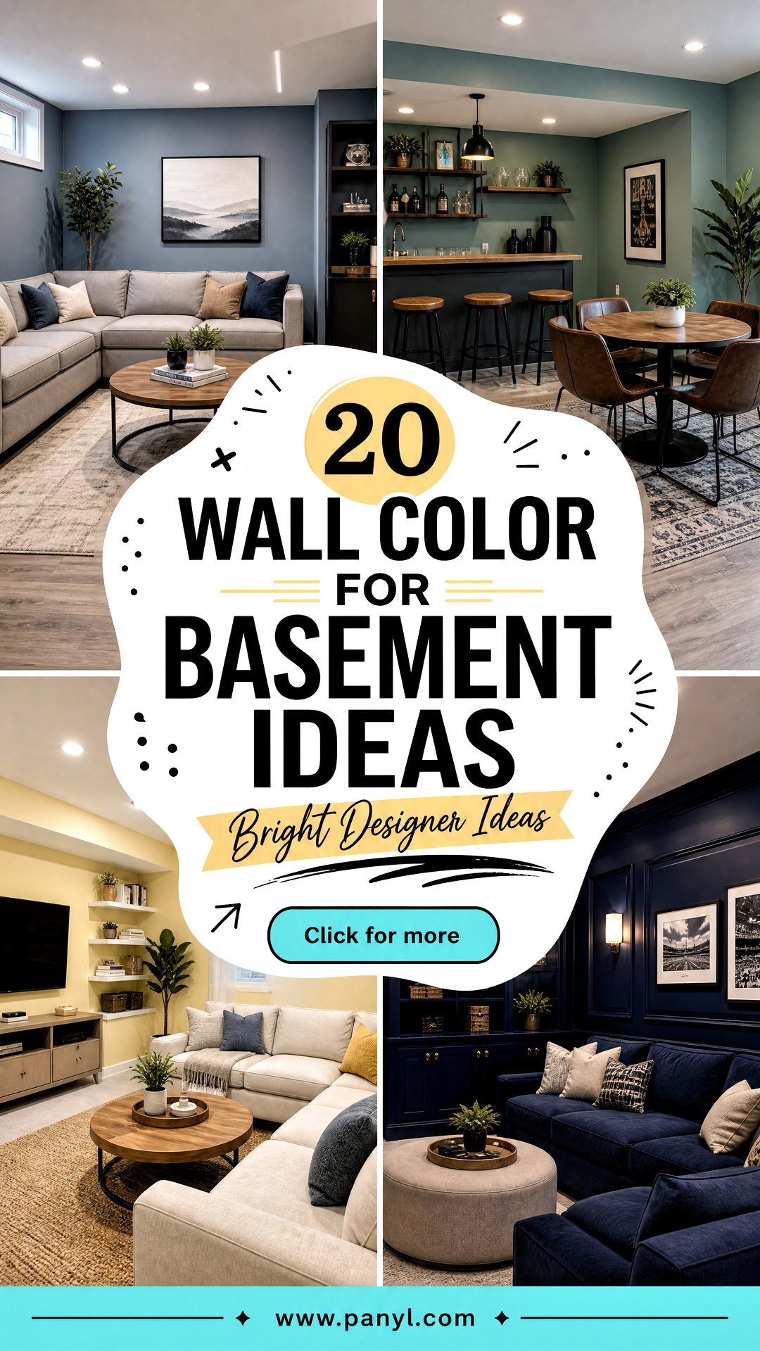 20 Wall Color For Basement Ideas Bright Designer Ideas - 20 Wall Color For Basement Ideas: Bright Designer Ideas