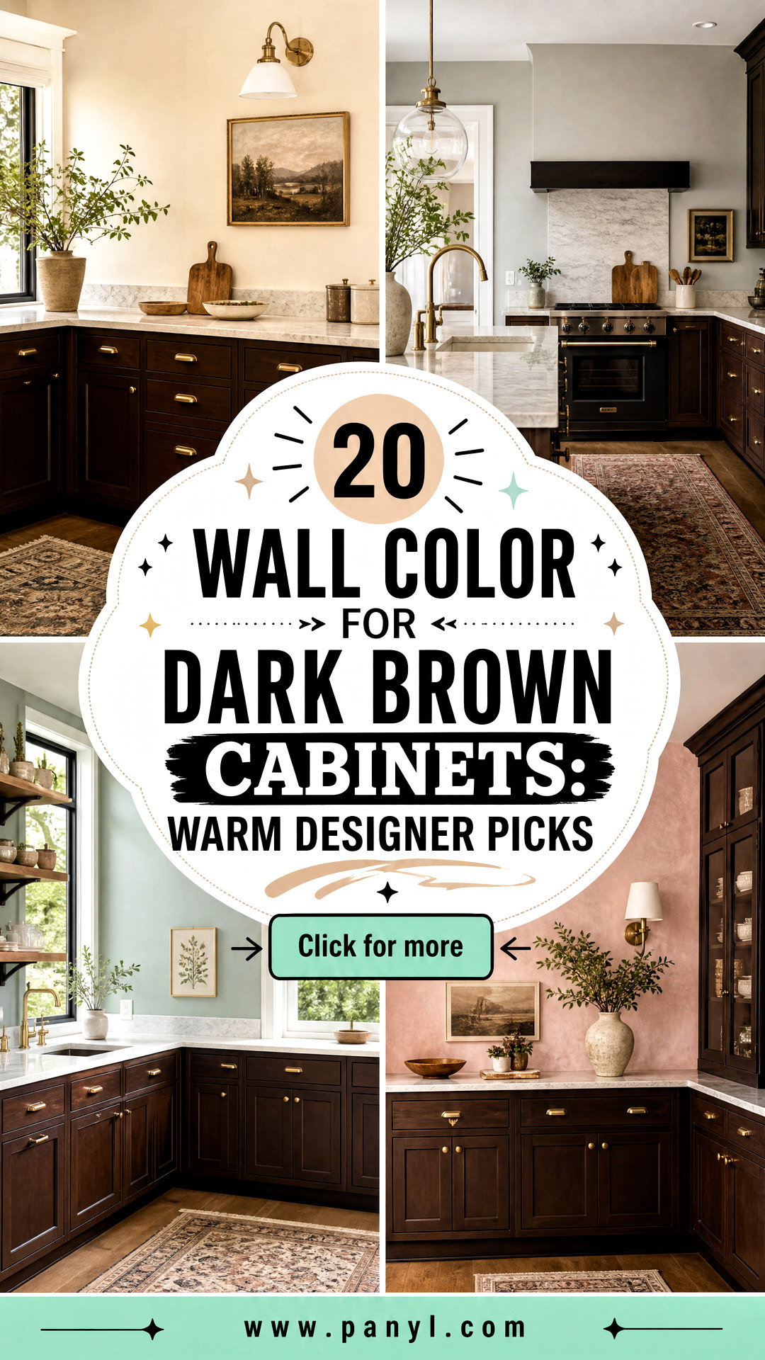 20 Wall Color For Dark Brown Cabinets Warm Designer Picks - 20 Wall Color For Dark Brown Cabinets: Warm Designer Picks