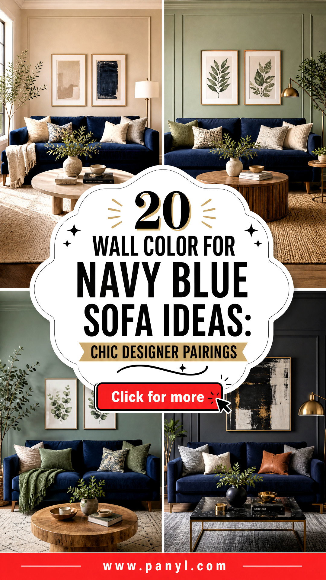 20 Wall Color For Navy Blue Sofa Ideas Chic Designer Pairings - 20 Wall Color For Navy Blue Sofa Ideas: Chic Designer Pairings