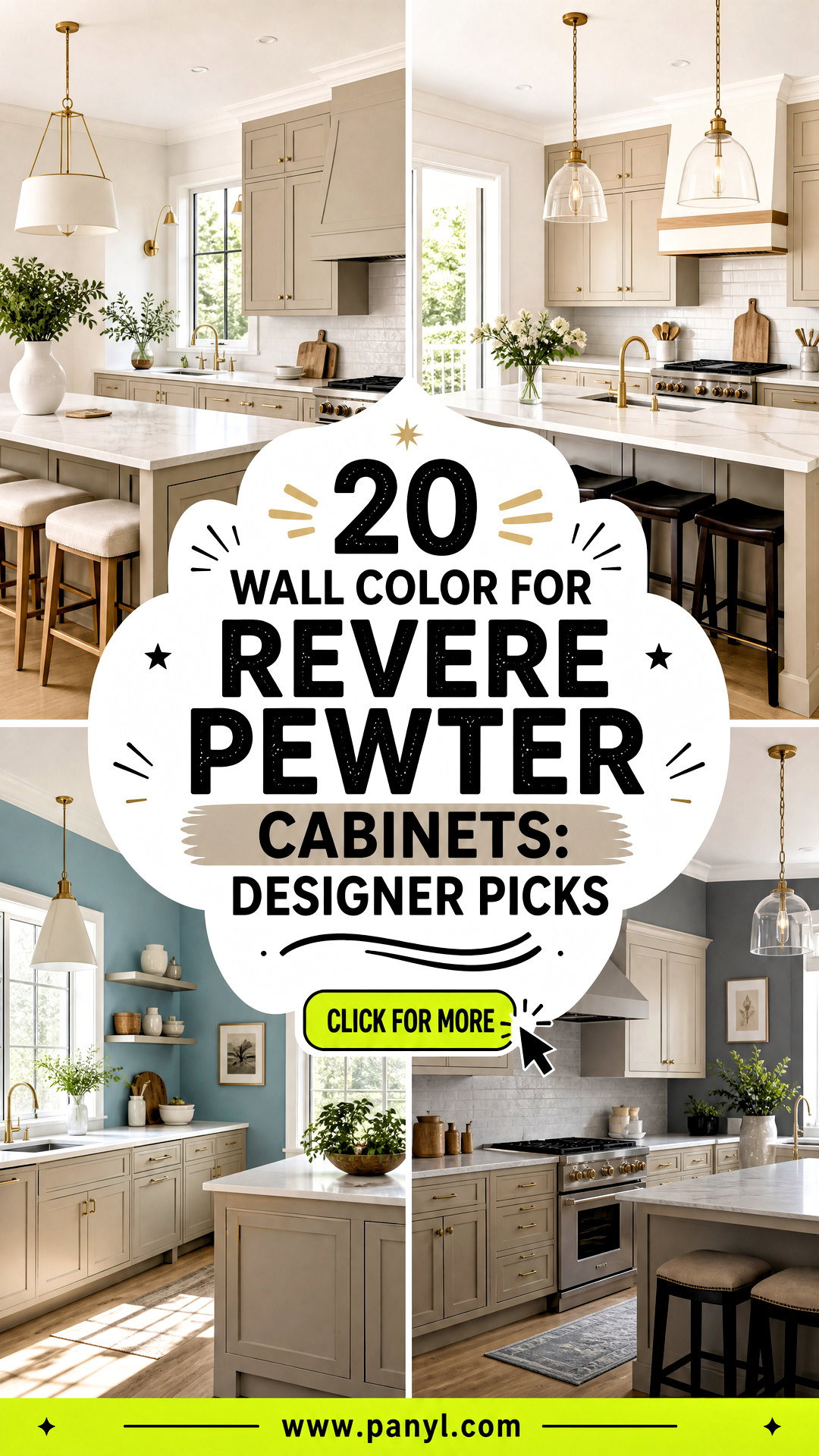 20 Wall Color For Revere Pewter Cabinets Designer Picks - 20 Wall Color For Revere Pewter Cabinets: Designer Picks