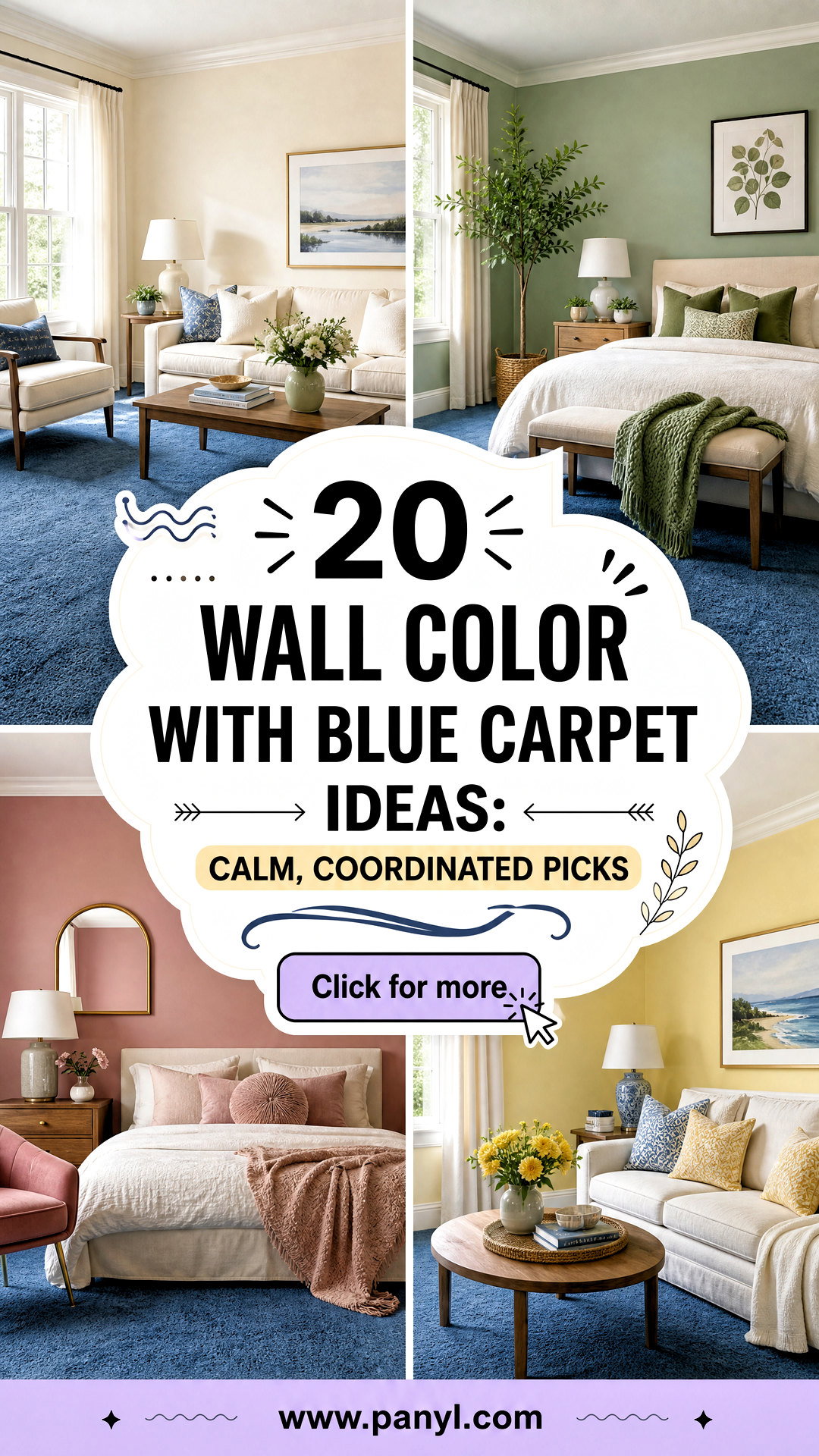 20 Wall Color With Blue Carpet Ideas Calm Coordinated Picks - 20 Wall Color With Blue Carpet Ideas: Calm, Coordinated Picks