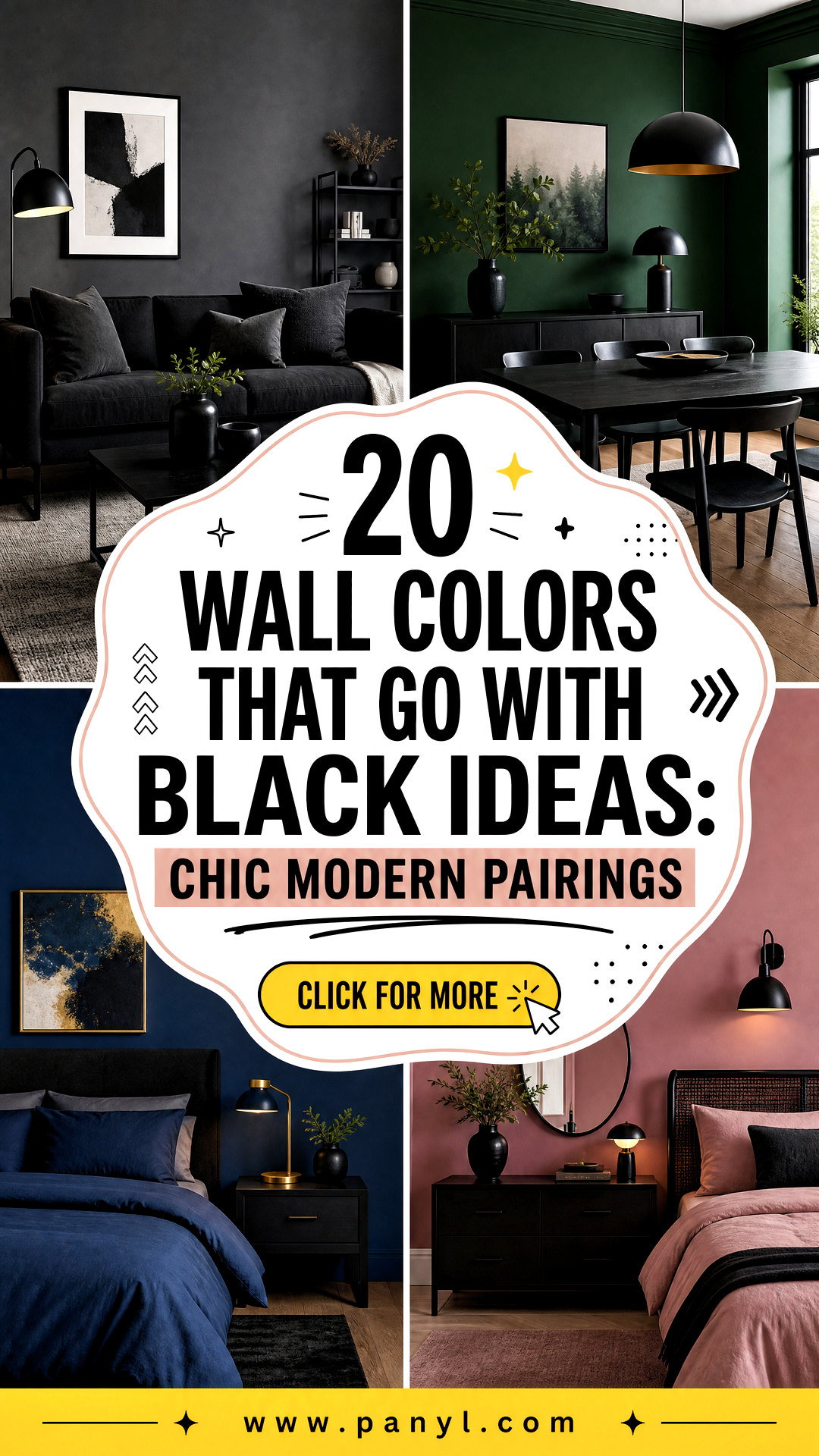 20 Wall Colors That Go With Black Ideas Chic Modern Pairings - 20 Wall Colors That Go With Black Ideas: Chic Modern Pairings