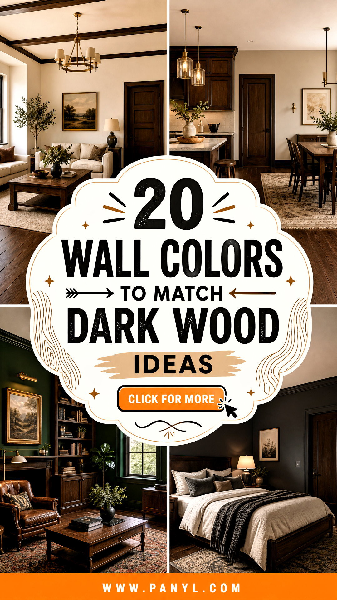 20 Wall Colors To Match Dark Wood Ideas Warm Designer Pairings - 20 Wall Colors To Match Dark Wood Ideas: Warm Designer Pairings