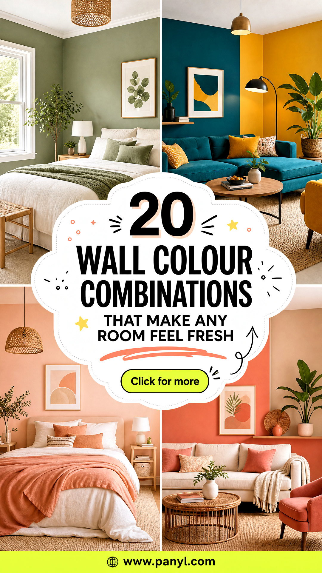 20 Wall Colour Combinations That Make Any Room Feel Fresh - 20 Wall Colour Combinations That Make Any Room Feel Fresh