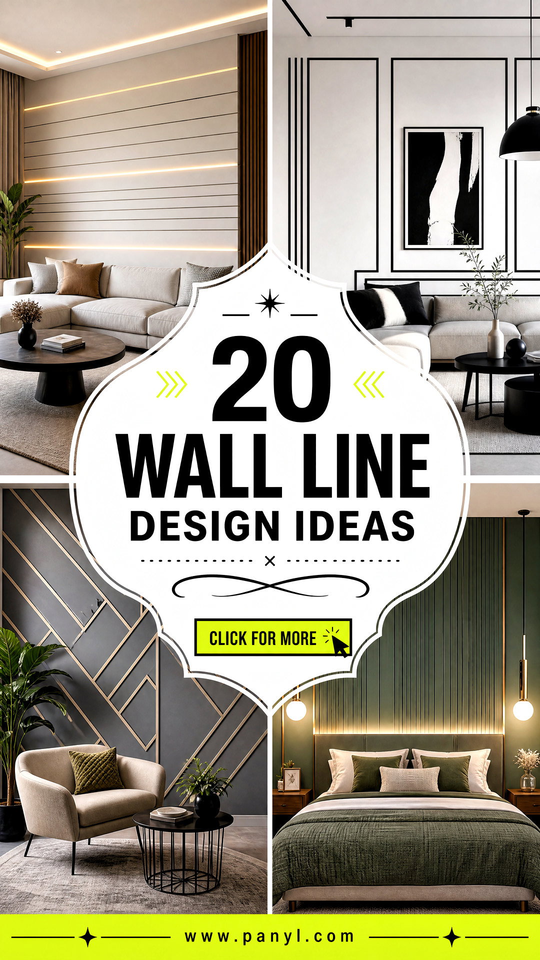 20 Wall Line Design Ideas for Sleek Modern Room Makeovers - 20 Wall Line Design Ideas for Sleek, Modern Room Makeovers