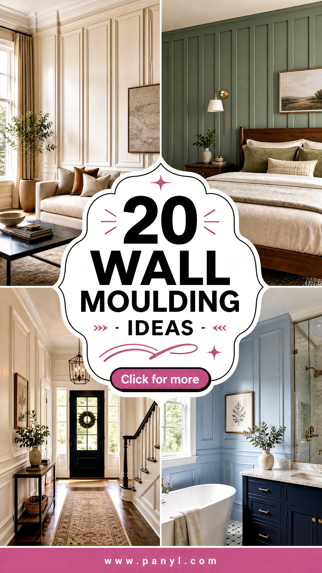 20 Wall Moulding Ideas for Elegant Character-Filled Rooms - 20 Wall Moulding Ideas for Elegant, Character-Filled Rooms