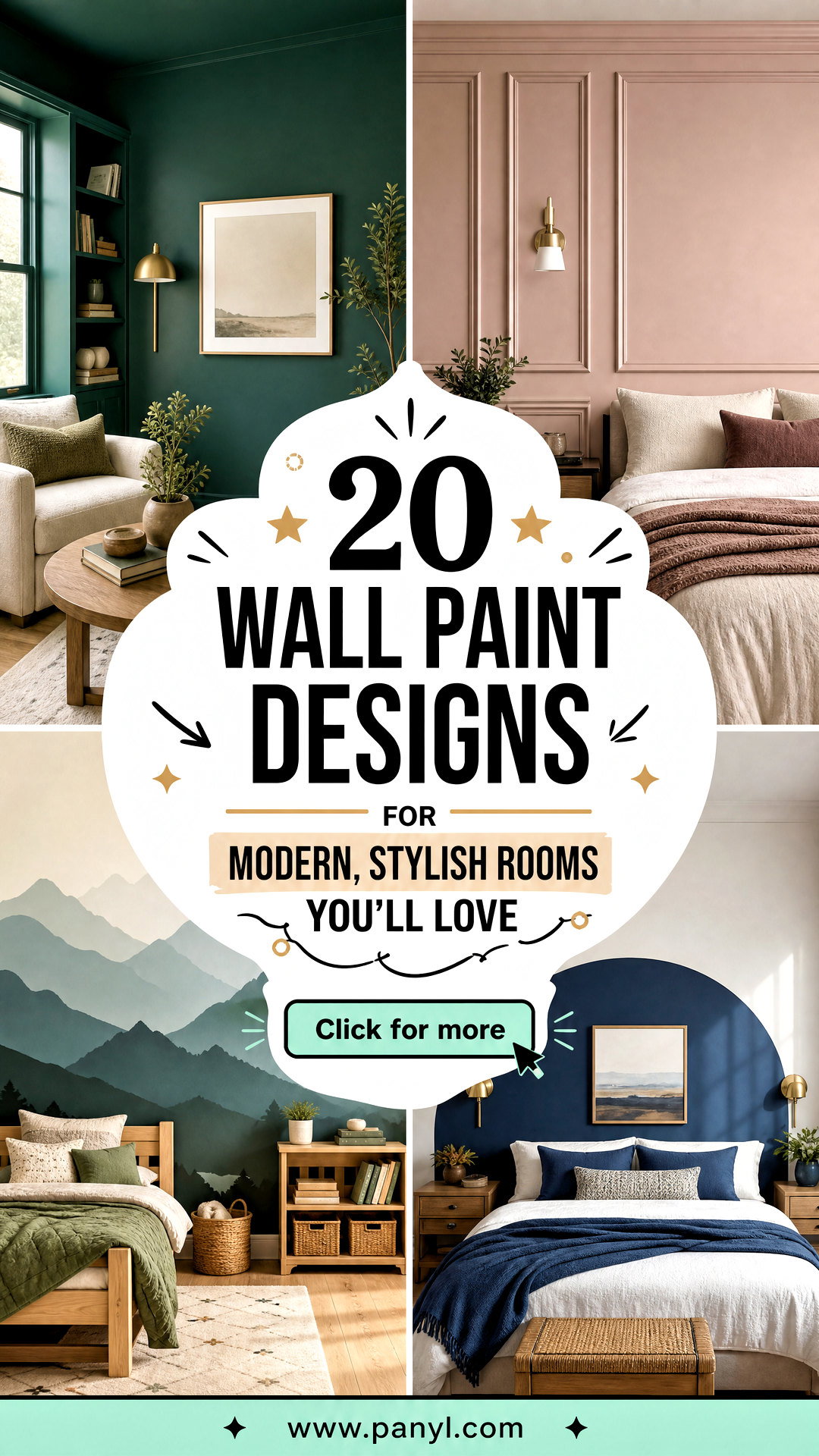 20 Wall Paint Designs for Modern Stylish Rooms Youll Love - 20 Wall Paint Designs for Modern, Stylish Rooms You’ll Love