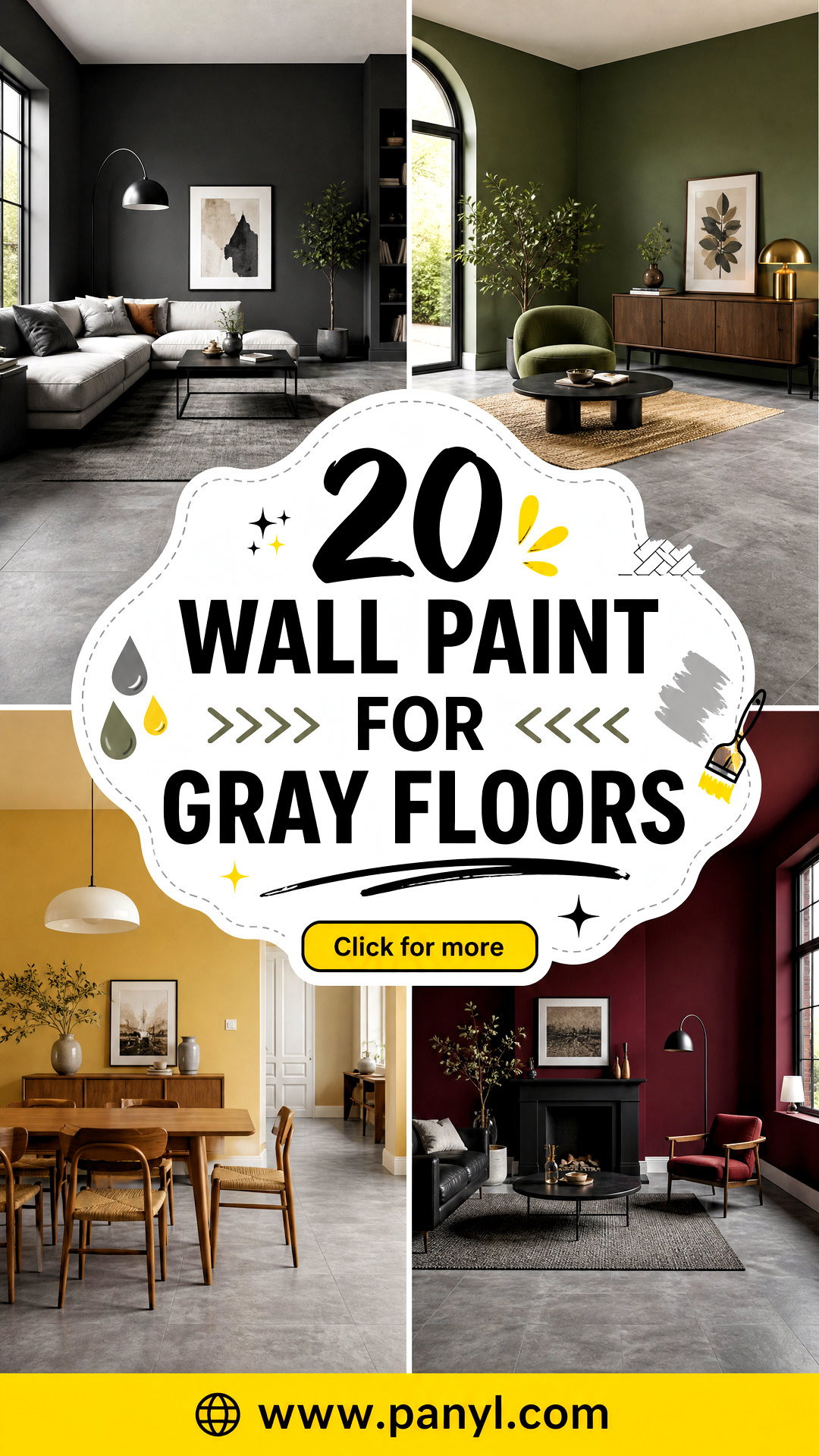 20 Wall Paint For Gray Floors Fresh Color Pairings to Try - 20 Wall Paint For Gray Floors: Fresh Color Pairings to Try