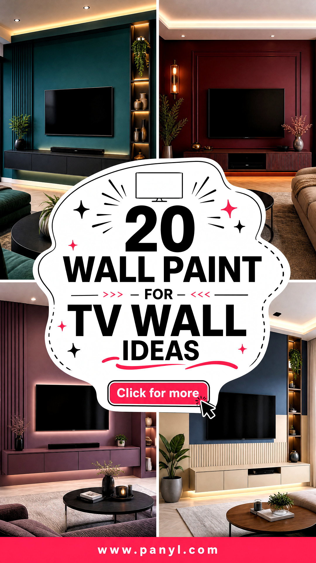 20 Wall Paint For Tv Wall Ideas Sleek Colors for Modern Homes - 20 Wall Paint For Tv Wall Ideas: Sleek Colors for Modern Homes