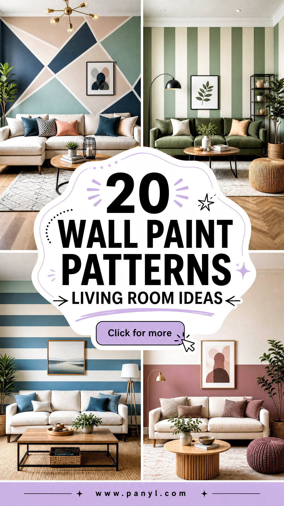 20 Wall Paint Patterns Living Room Ideas for a Chic Update - 20 Wall Paint Patterns Living Room Ideas for a Chic Update