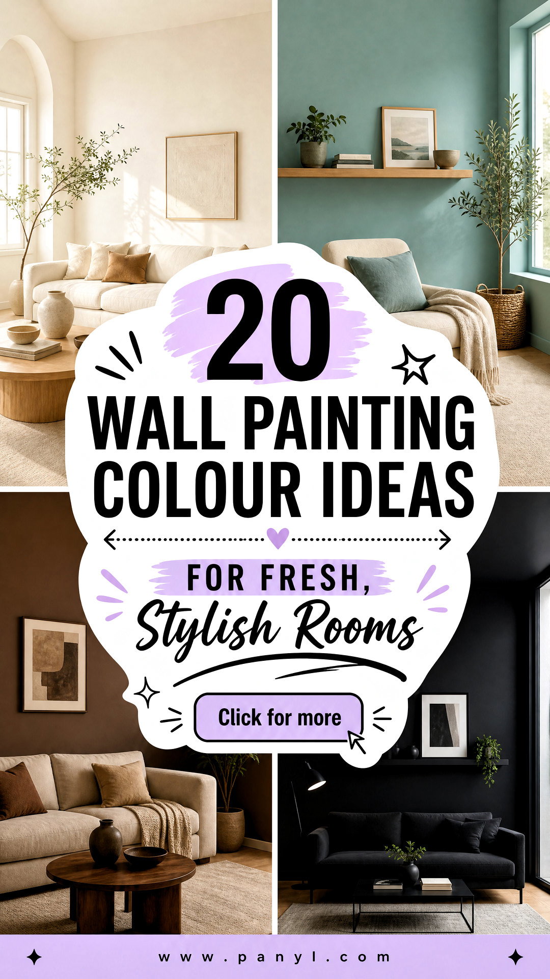 20 Wall Painting Colour Ideas for Fresh Stylish Rooms - 20 Wall Painting Colour Ideas for Fresh, Stylish Rooms
