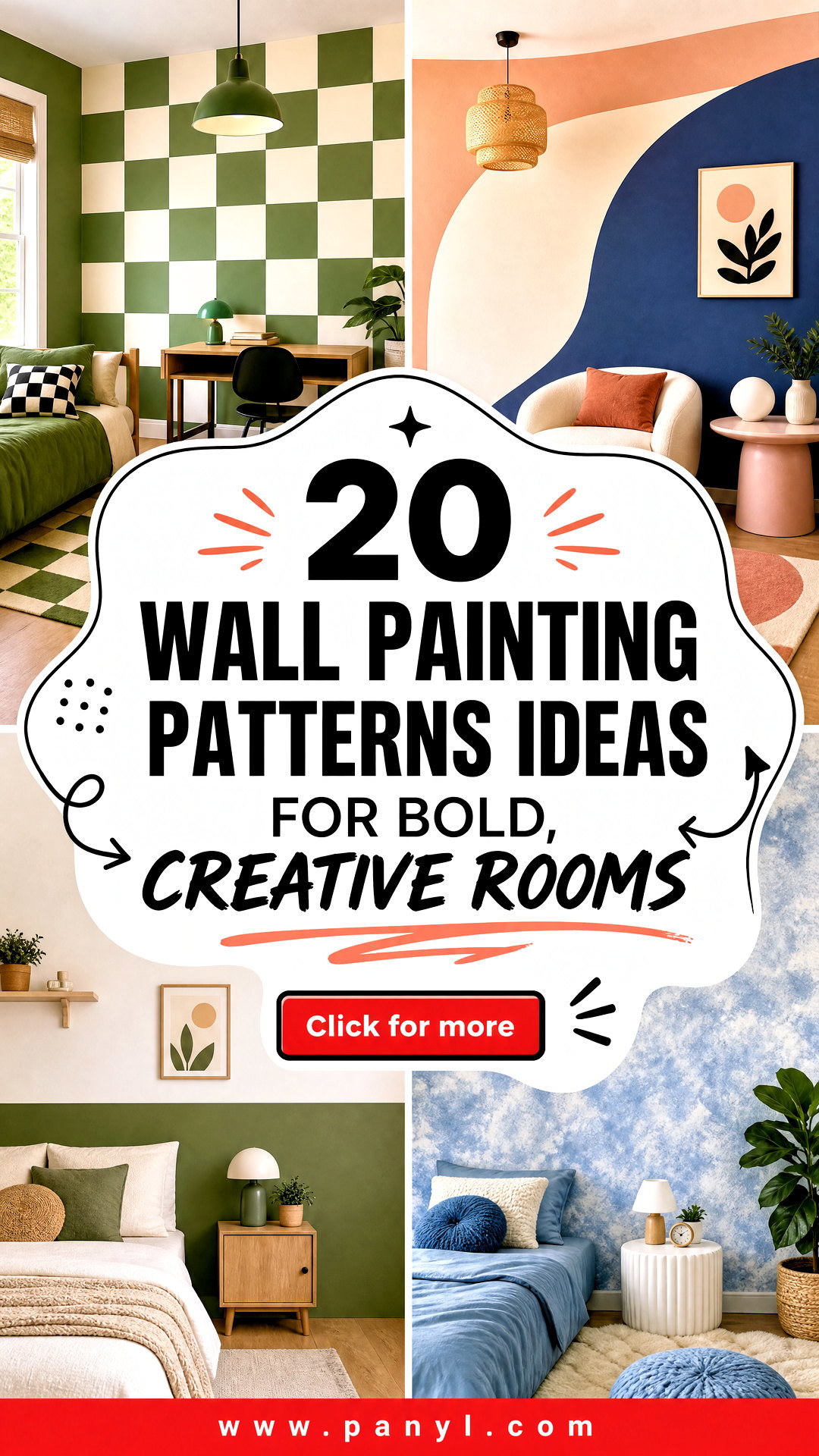 20 Wall Painting Patterns Ideas for Bold Creative Rooms - 20 Wall Painting Patterns Ideas for Bold, Creative Rooms