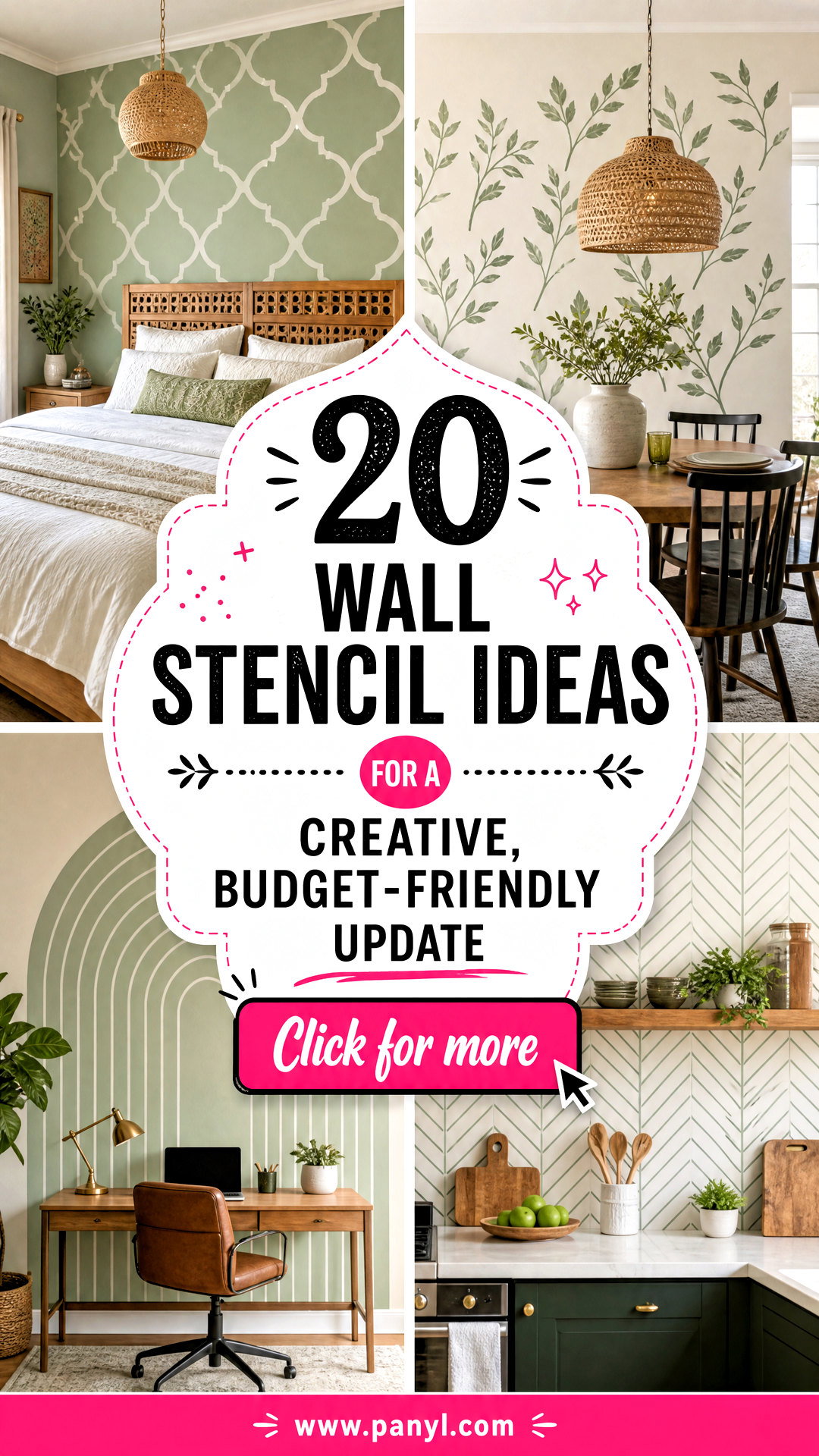 20 Wall Stencil Ideas for a Creative Budget-Friendly Update - 20 Wall Stencil Ideas for a Creative, Budget-Friendly Update