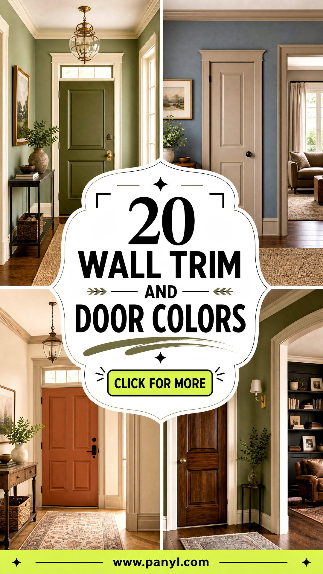 20 Wall Trim And Door Colors Polished Designer Combinations - 20 Wall Trim And Door Colors: Polished Designer Combinations