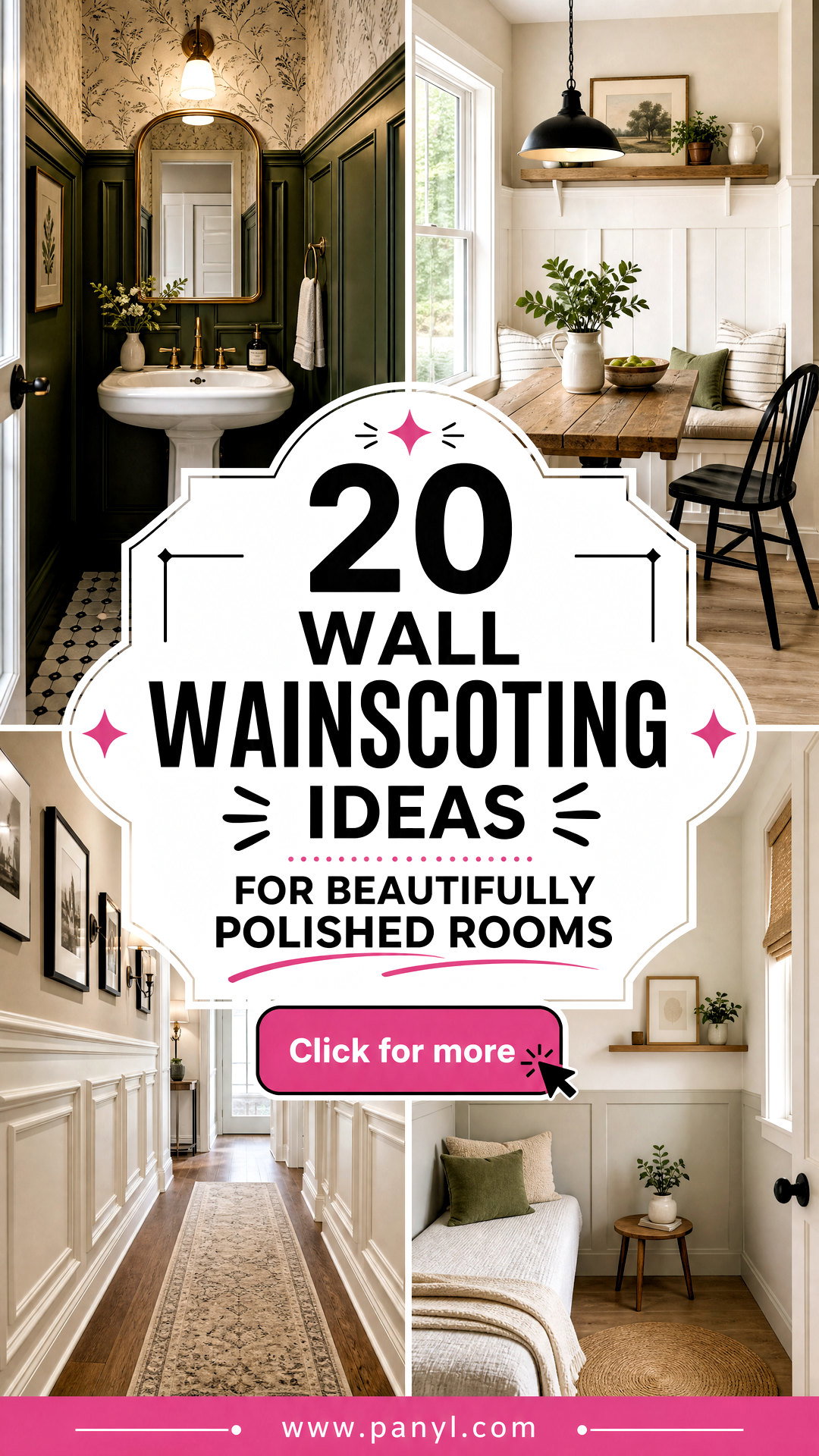 20 Wall Wainscoting Ideas for Beautifully Polished Rooms - 20 Wall Wainscoting Ideas for Beautifully Polished Rooms
