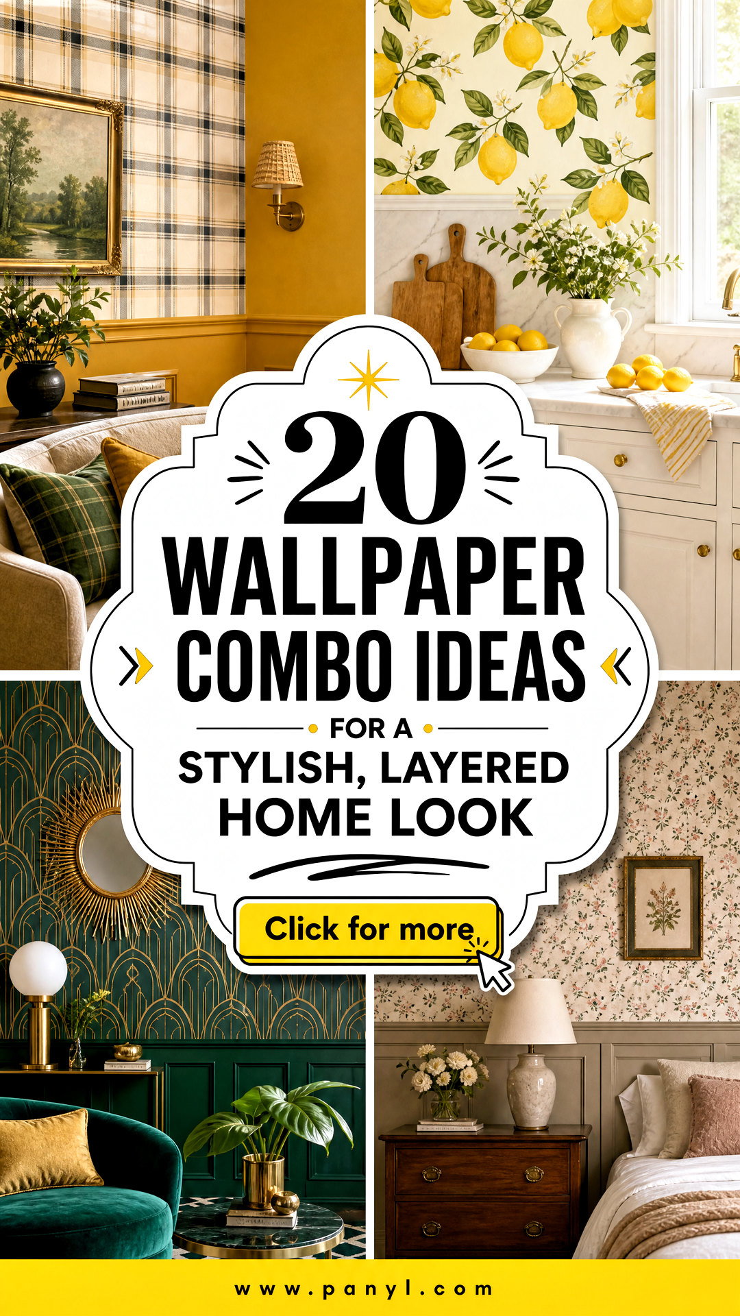 20 Wallpaper Combo Ideas for a Stylish Layered Home Look - 20 Wallpaper Combo Ideas for a Stylish, Layered Home Look