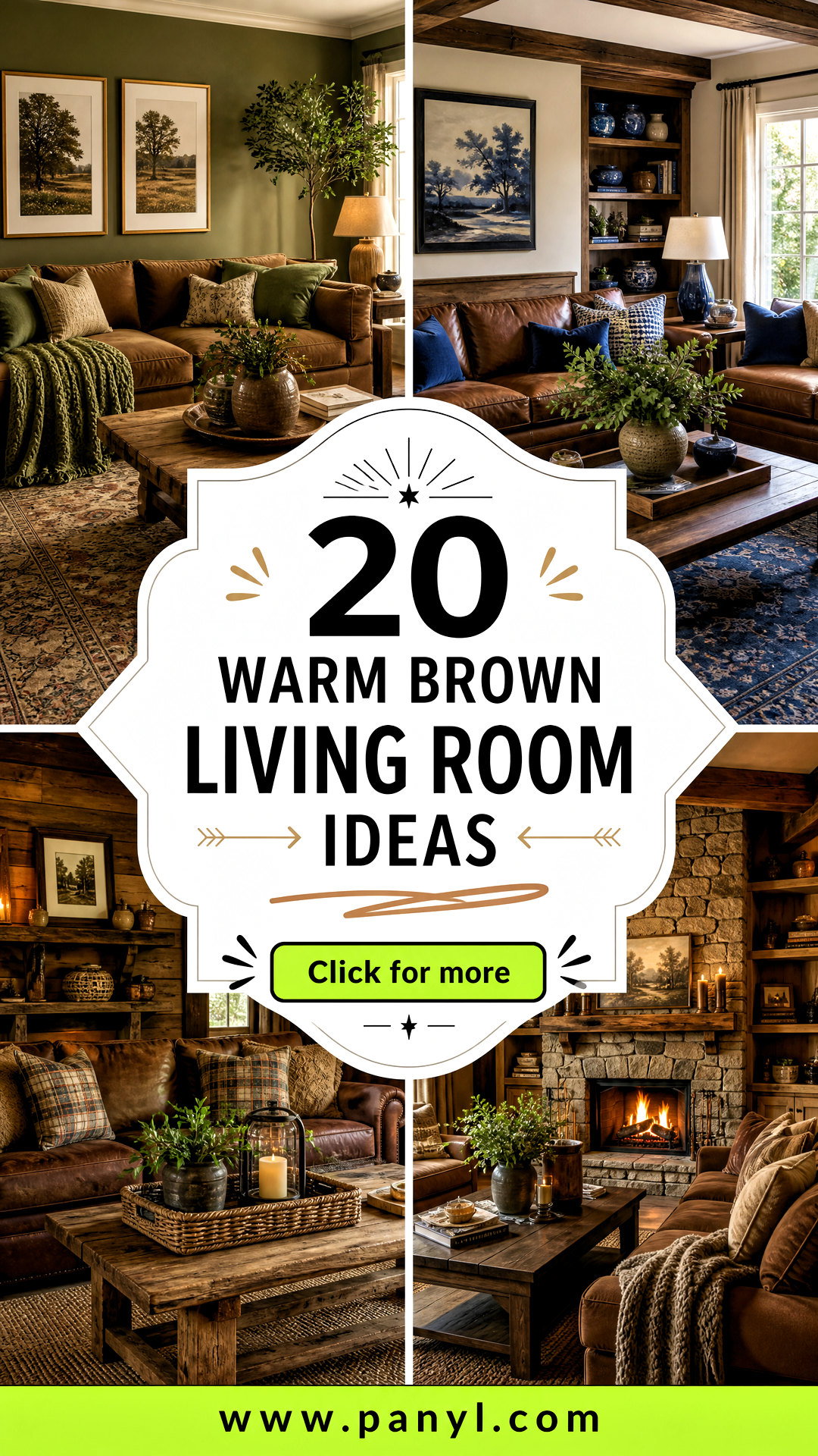 20 Warm Brown Living Room Ideas for a Cozy Stylish Refresh - 20 Warm Brown Living Room Ideas for a Cozy, Stylish Refresh